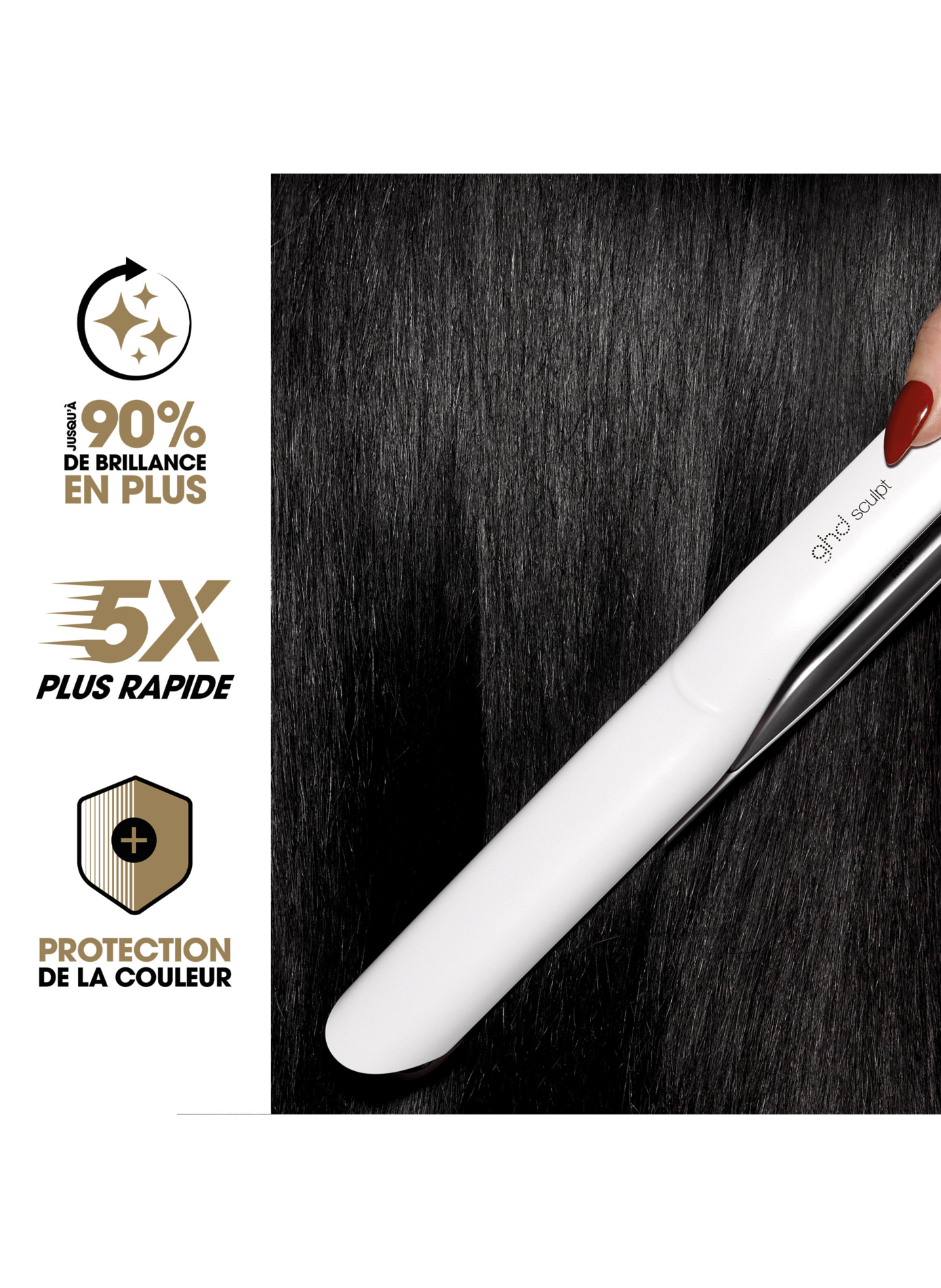 Lisseur GHD Sculp GHD Blanc