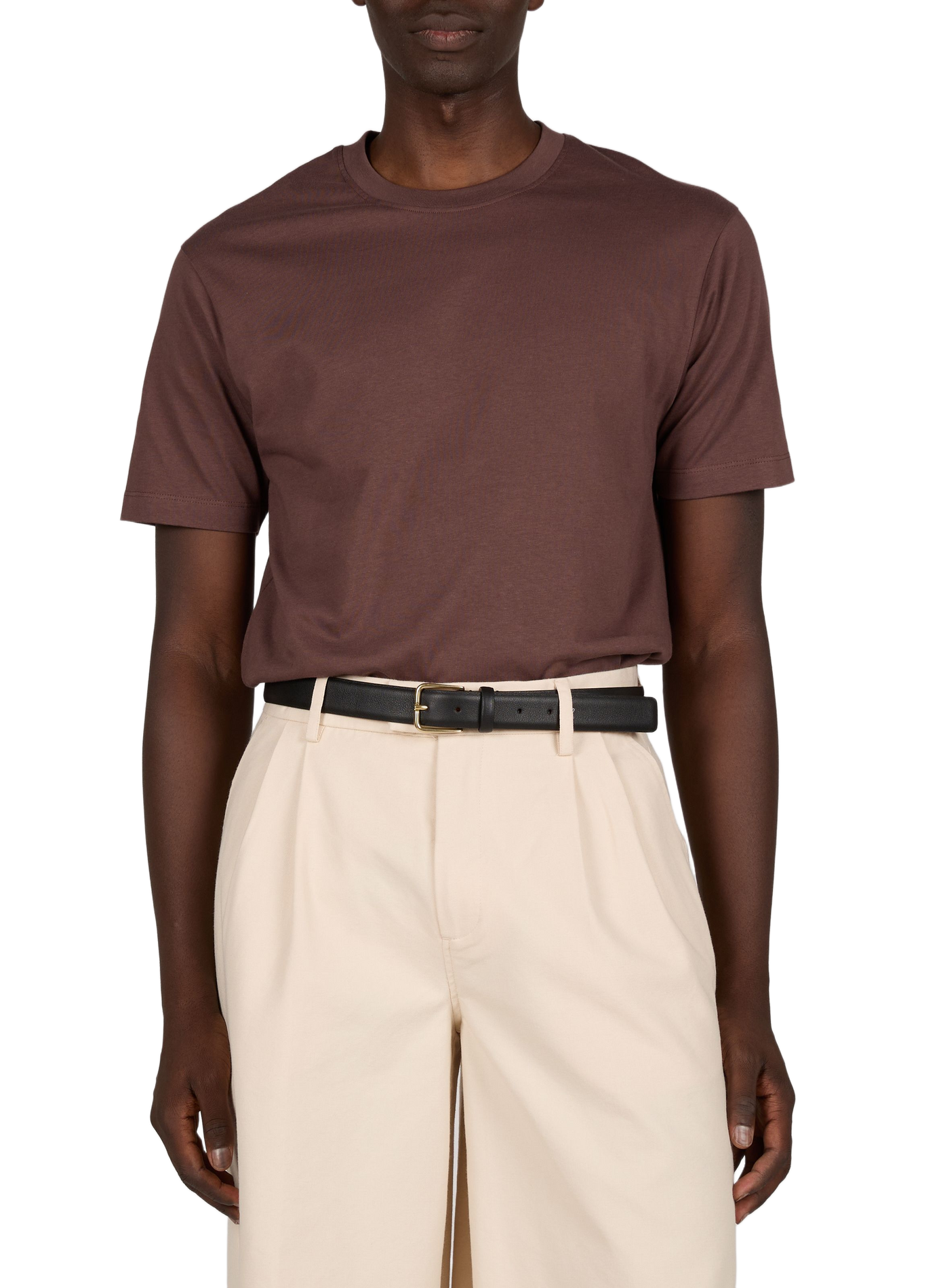 Straight-fit cotton T-shirt MINIMUM Pink