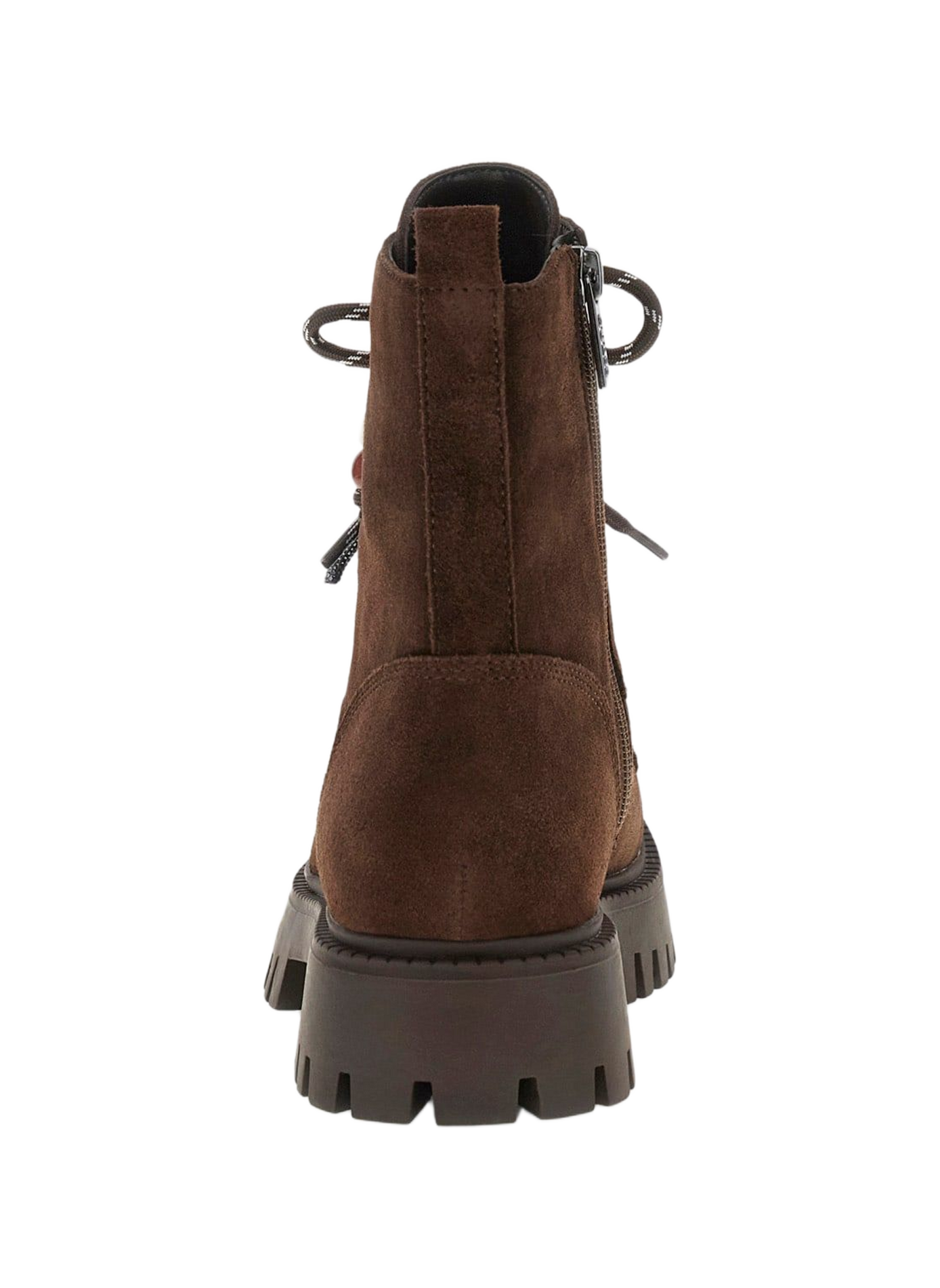 Bottines à lacets en cuir daim GUESS Marron