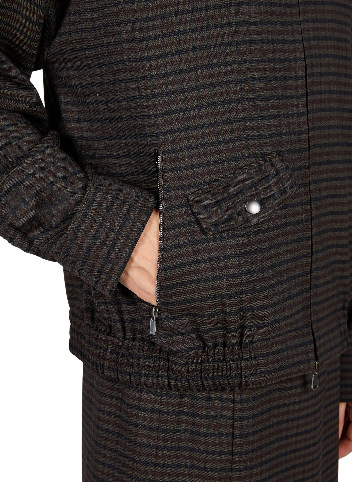Oversized Zip-up Jacket TIBI Grey