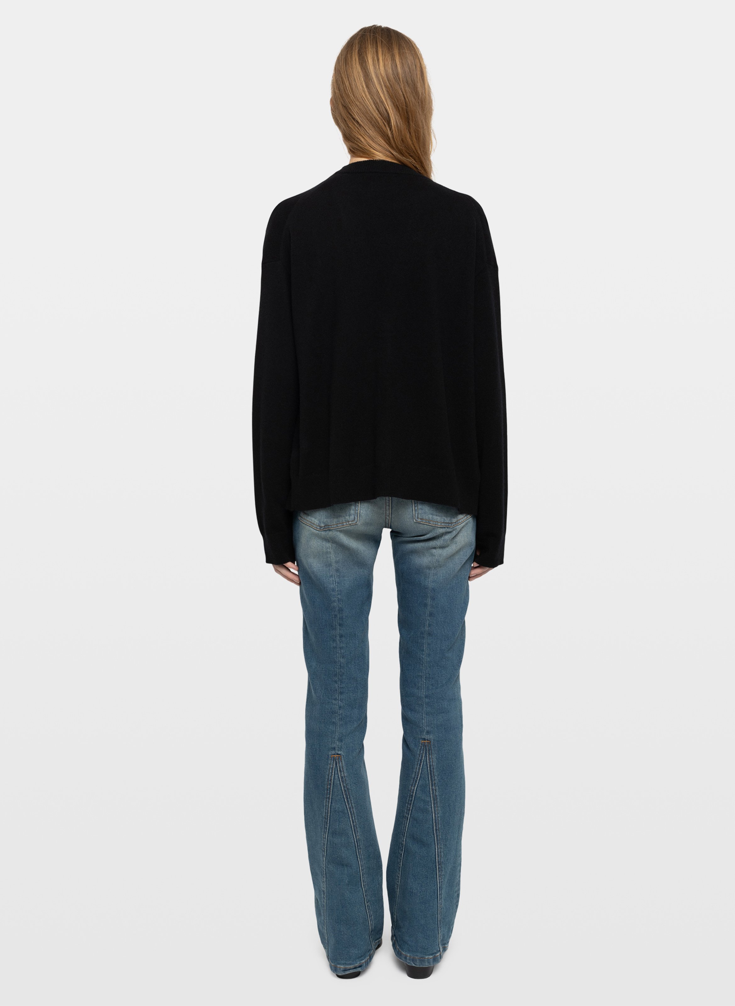 Gilet droit en cachemire mirkaz ZADIG&VOLTAIRE Noir