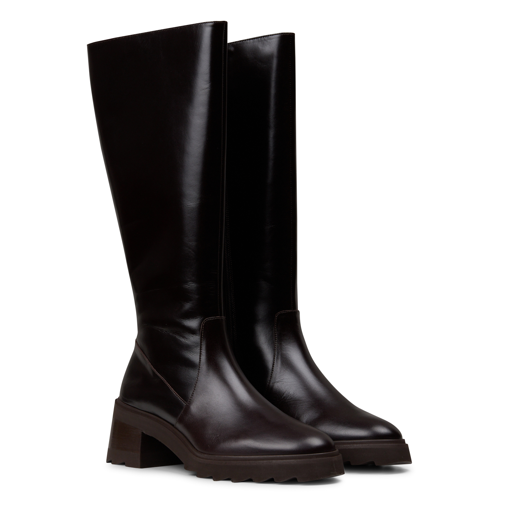 Bottes à talons en cuir enora BOBBIES Bruin
