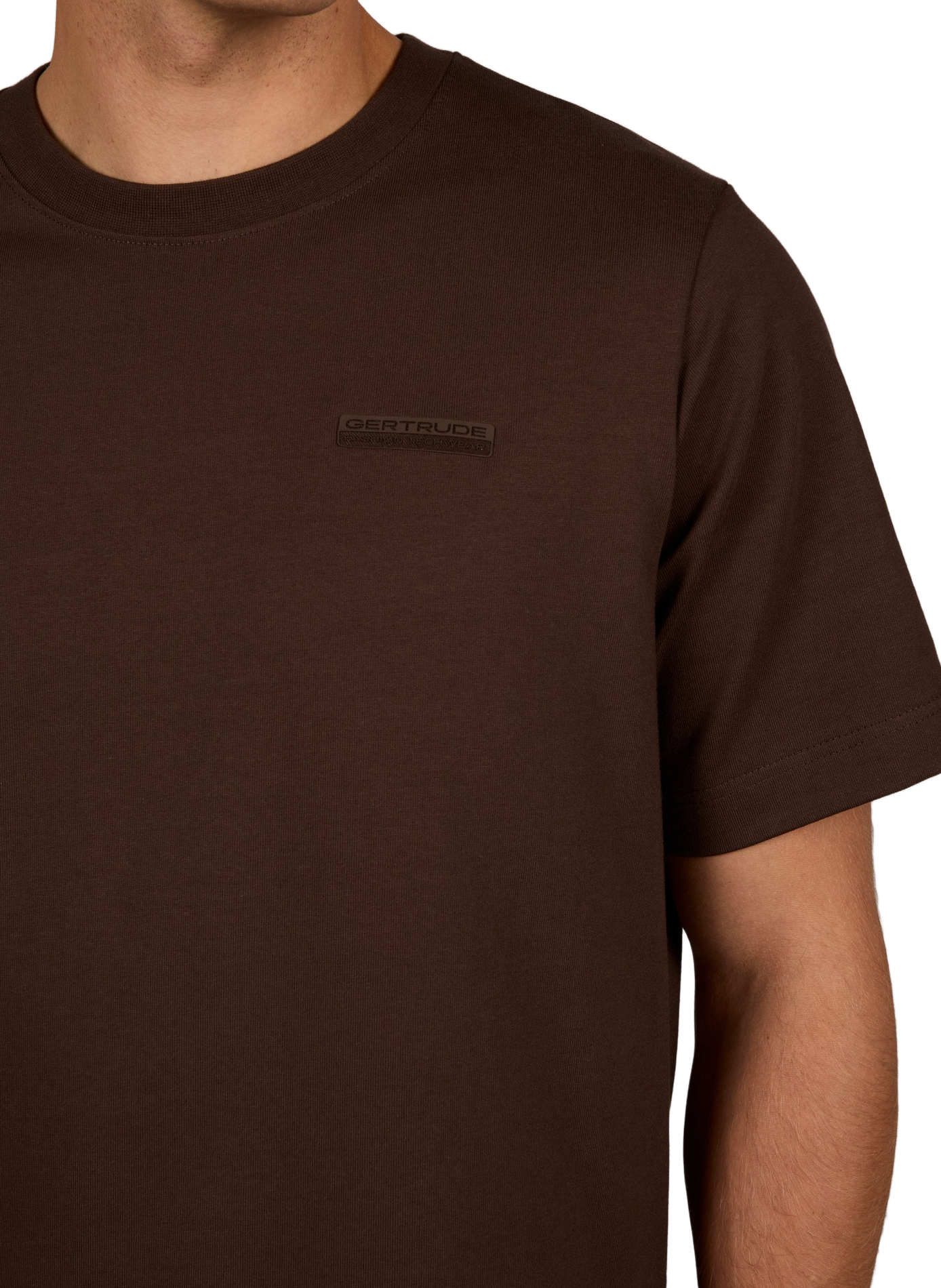 Loose-fitting plain cotton t-shirt GERTRUDE Red