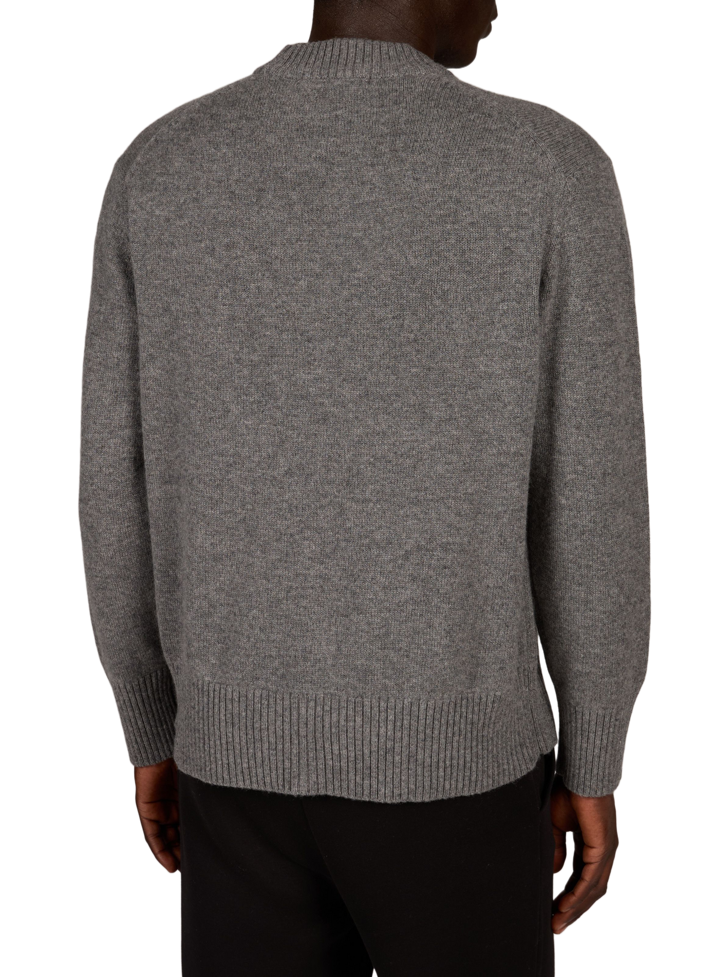 Round-neck wool jumper SELECTED Grey