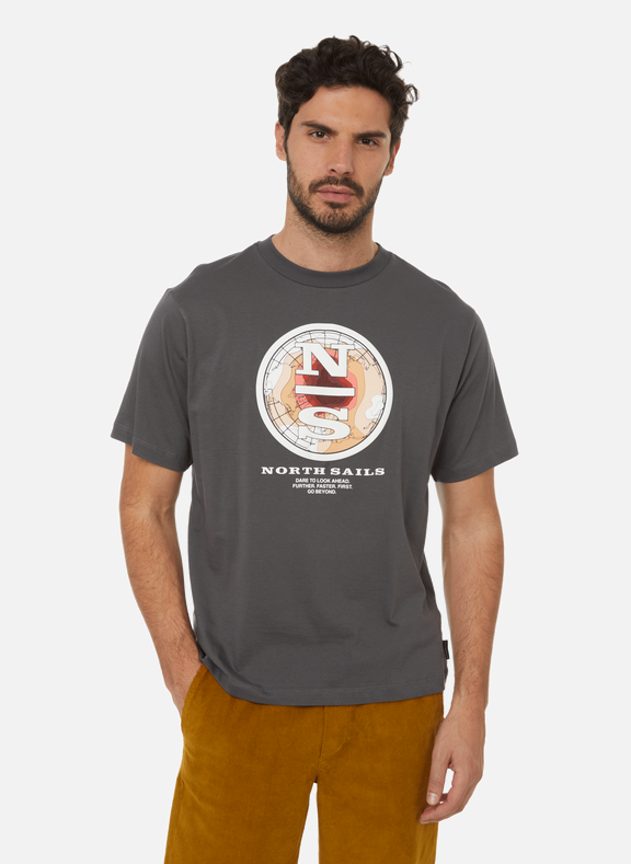 NORTH SAILS T-shirt à imprimé en coton 