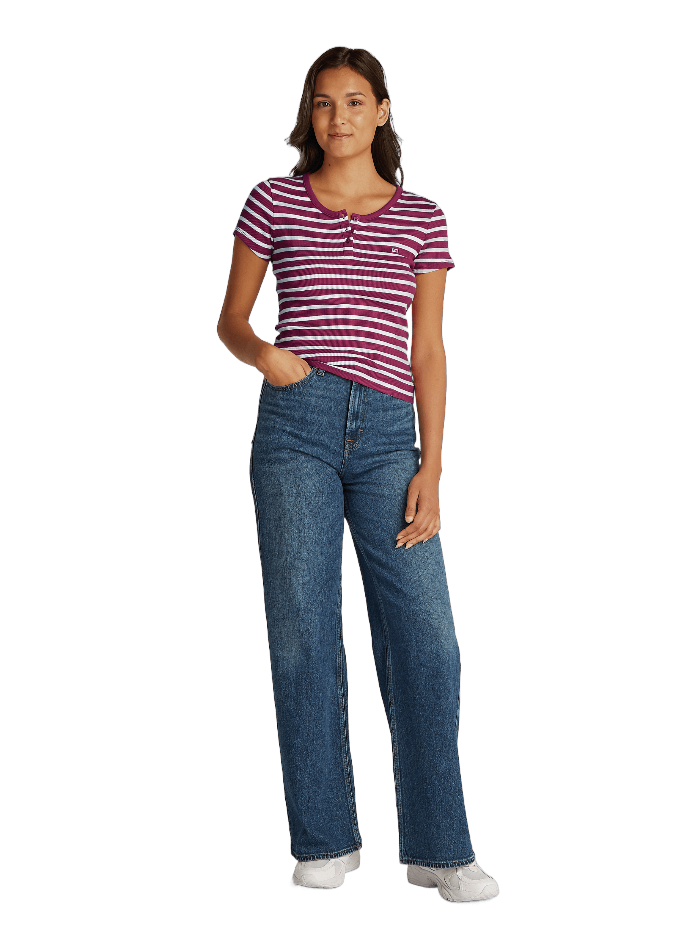 T-shirt à rayures TOMMY HILFIGER Rouge