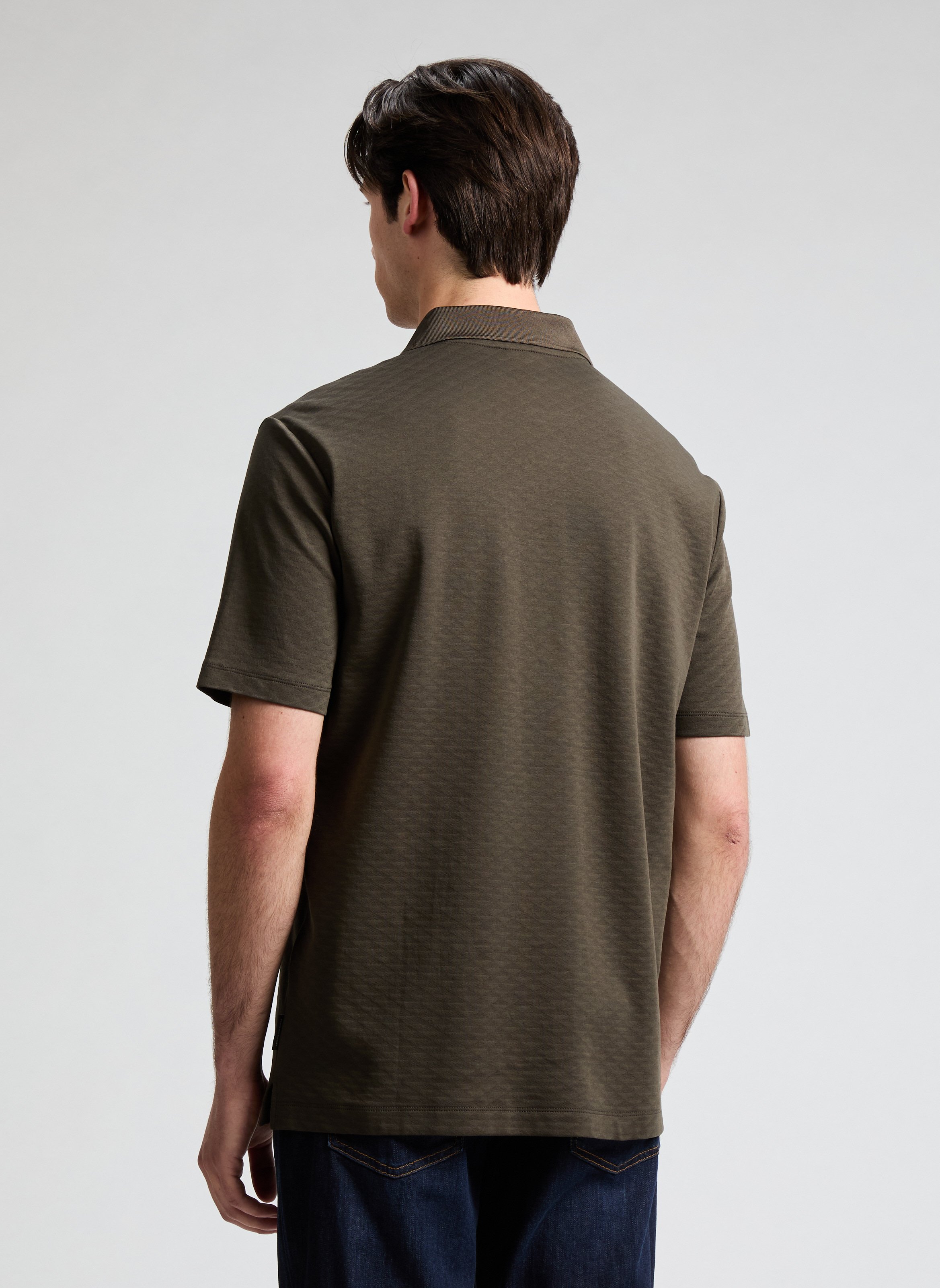 Polo à motif logotypé  ARMANI EXCHANGE Marron