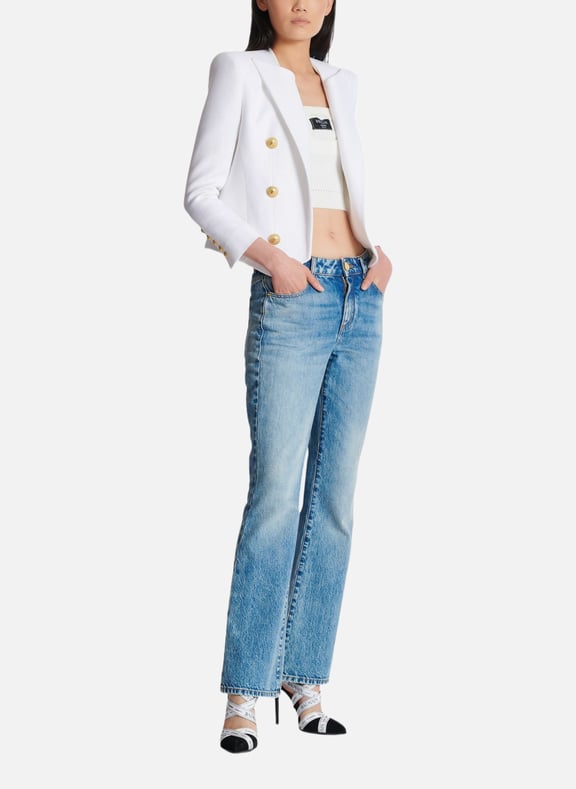 Veste 6boutons courte Blanc by BALMAIN BALMAIN Veste 6boutons courte Blanc