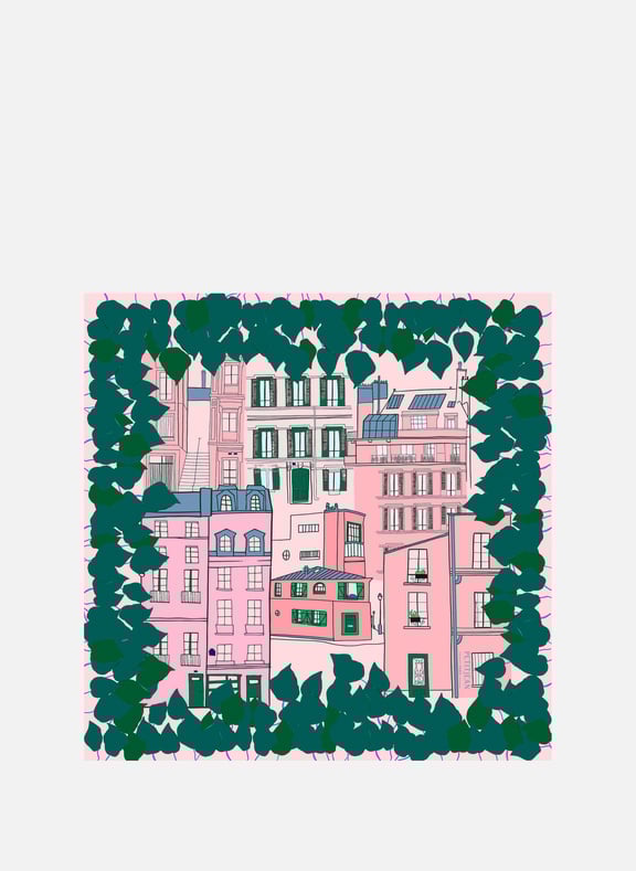 Foulard en soie Multicolore by PETIT JEAN PETIT JEAN Foulard en soie Multicolore