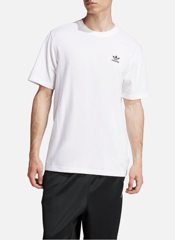 T-shirt Trefoils Essentials en coton Blanc by ADIDAS ADIDAS T-shirt Trefoils Essentials en coton Blanc