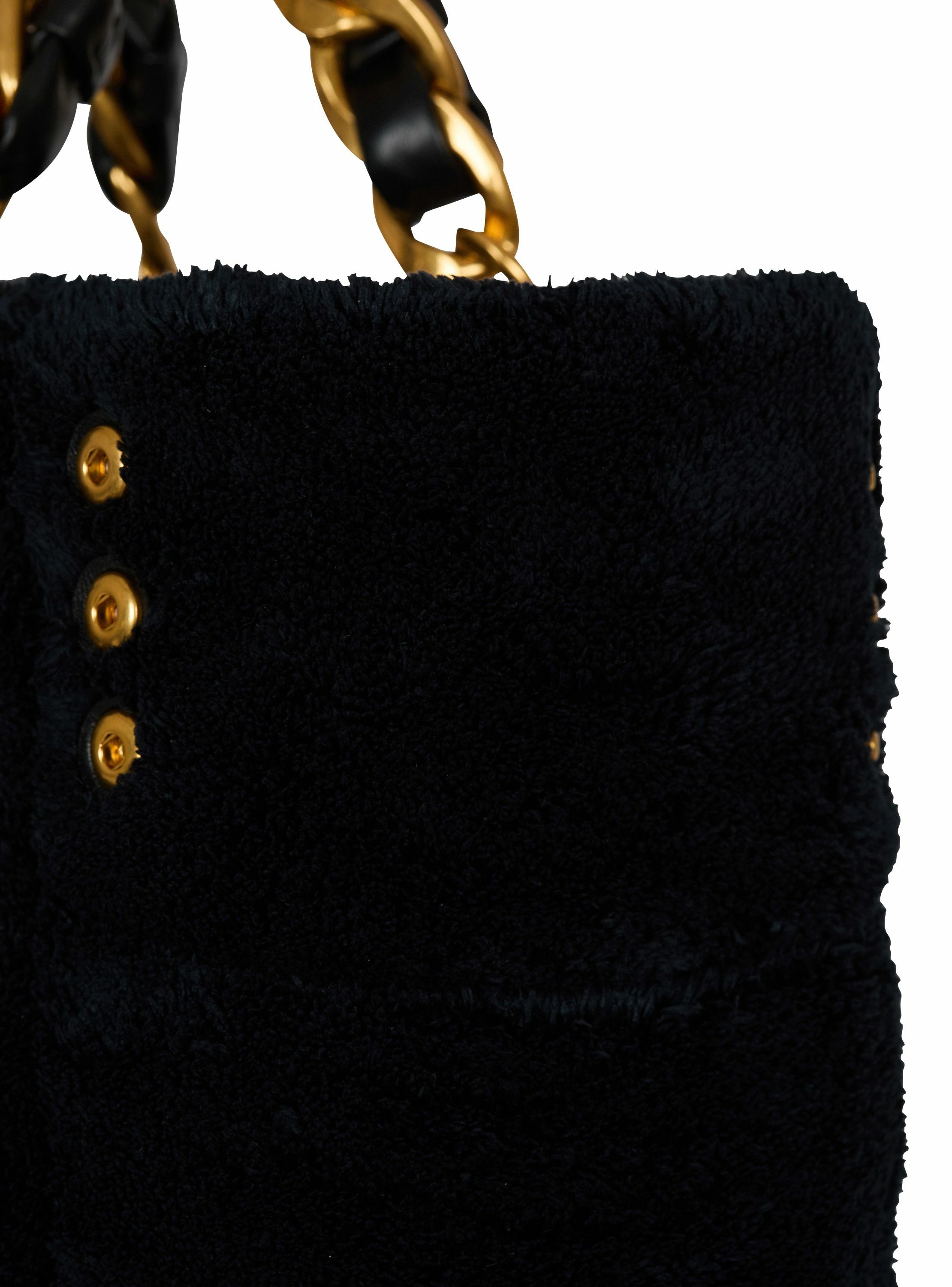 Sac cabas 1945 soft en éponge BALMAIN Noir