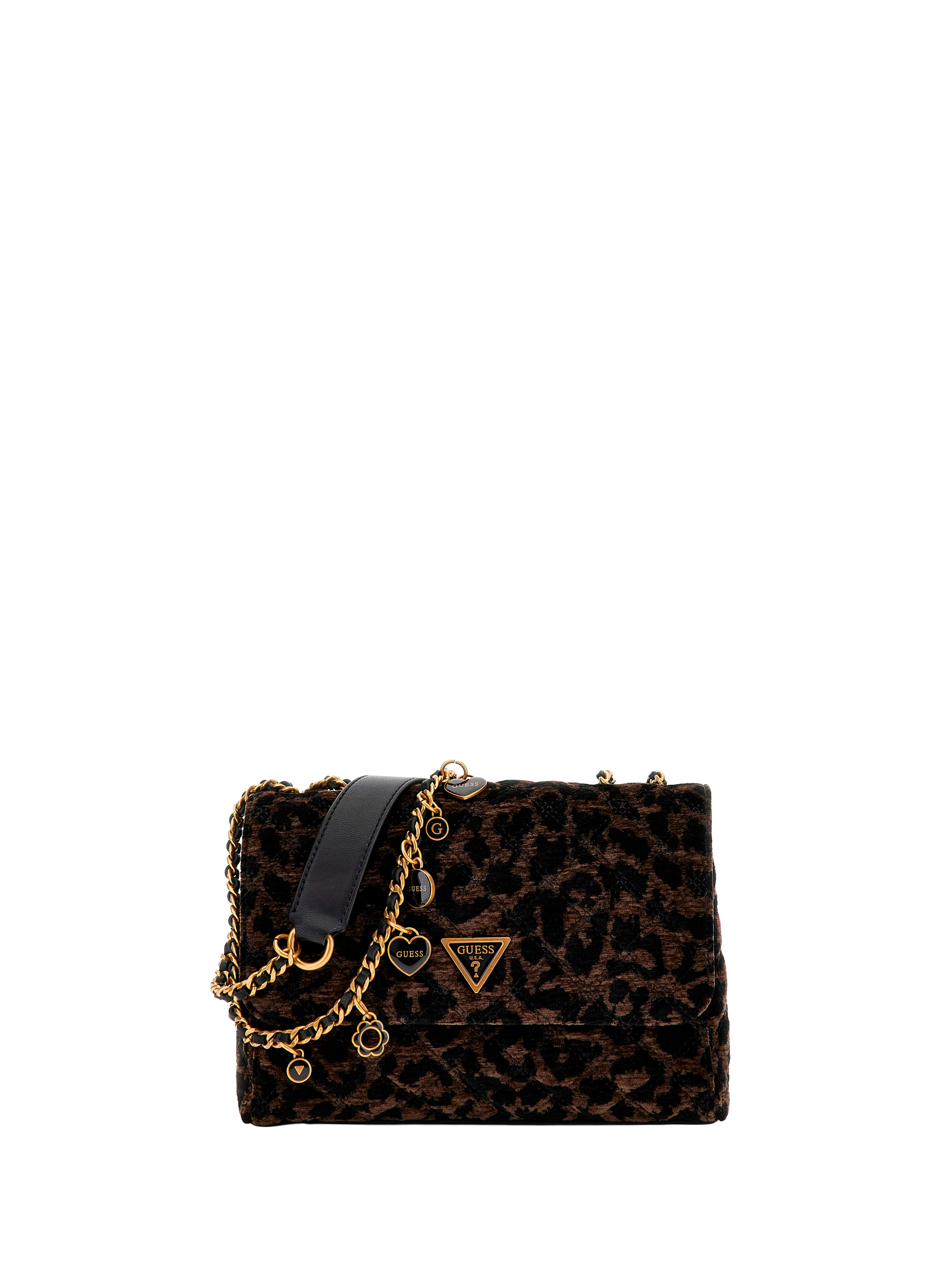 GUESS Sac à bandoulière en velours Multicolour