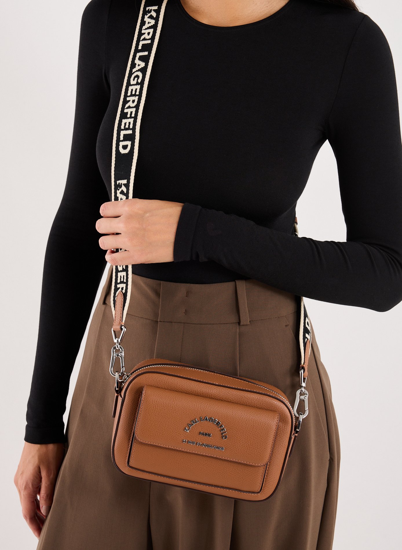 Shoulder bag KARL LAGERFELD Brown