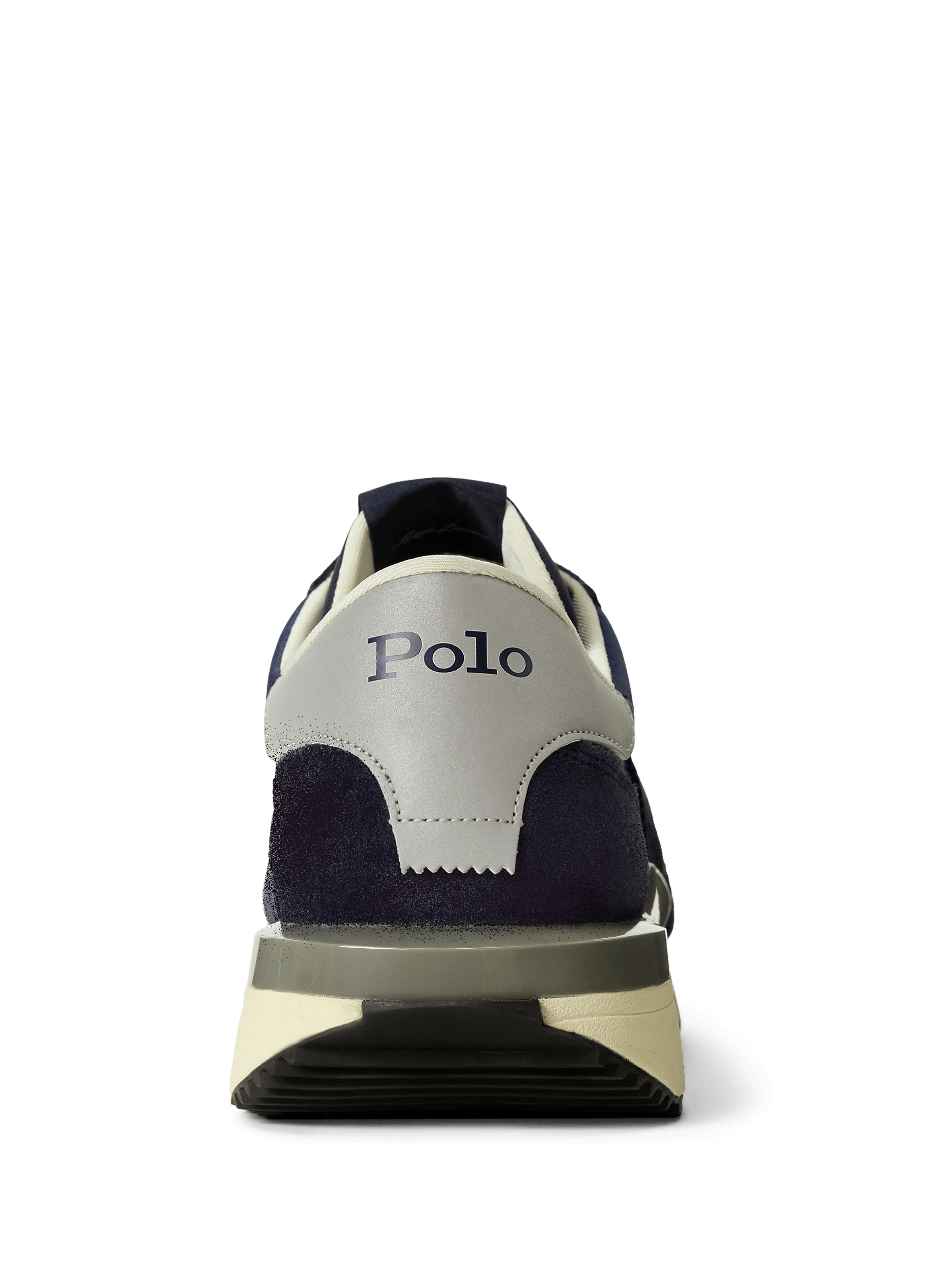 Mixed leather bi-material sneakers POLO RALPH LAUREN Blue