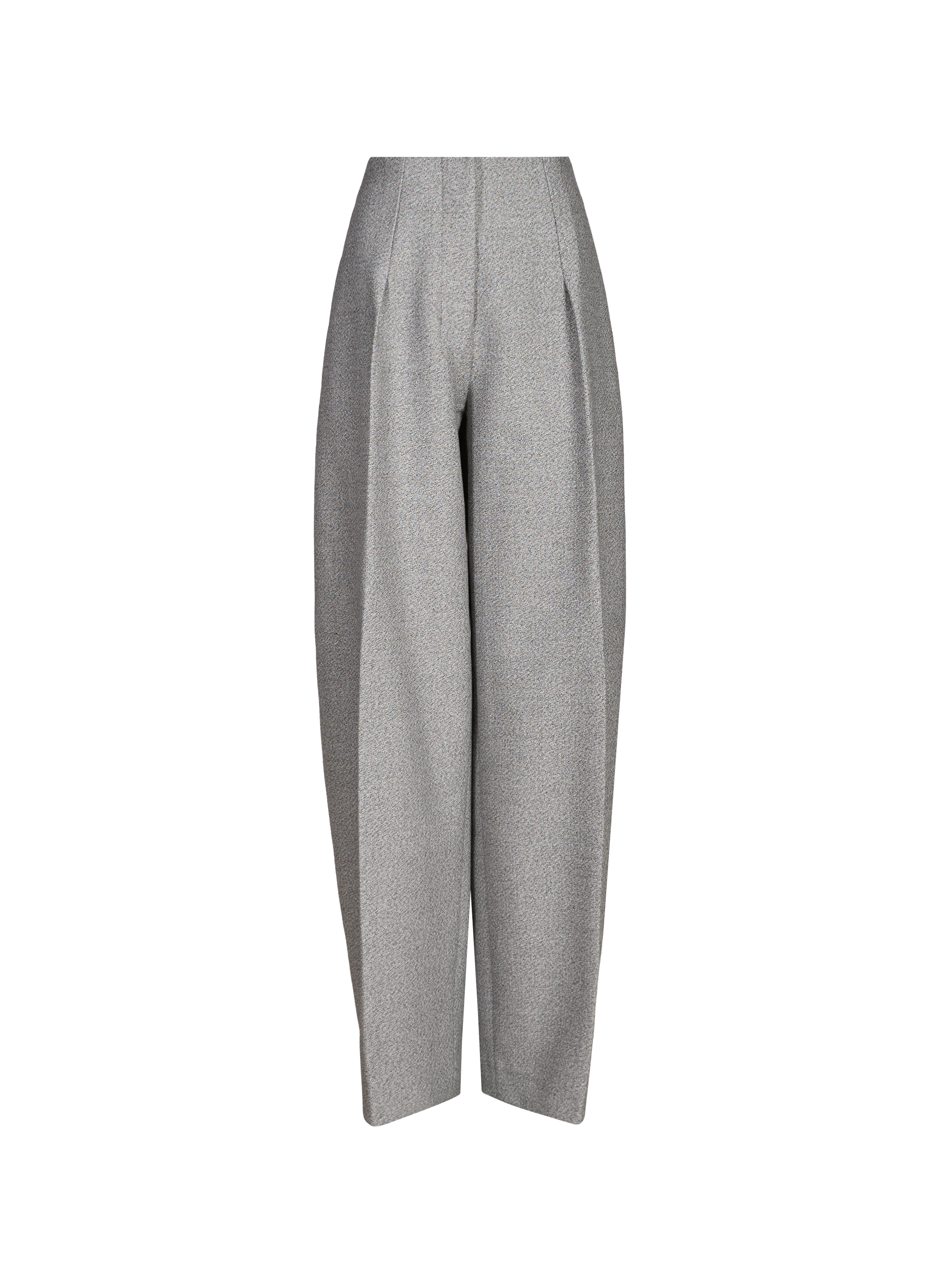 Textured wide-leg trousers in blended cotton. JACQUEMUS Grey
