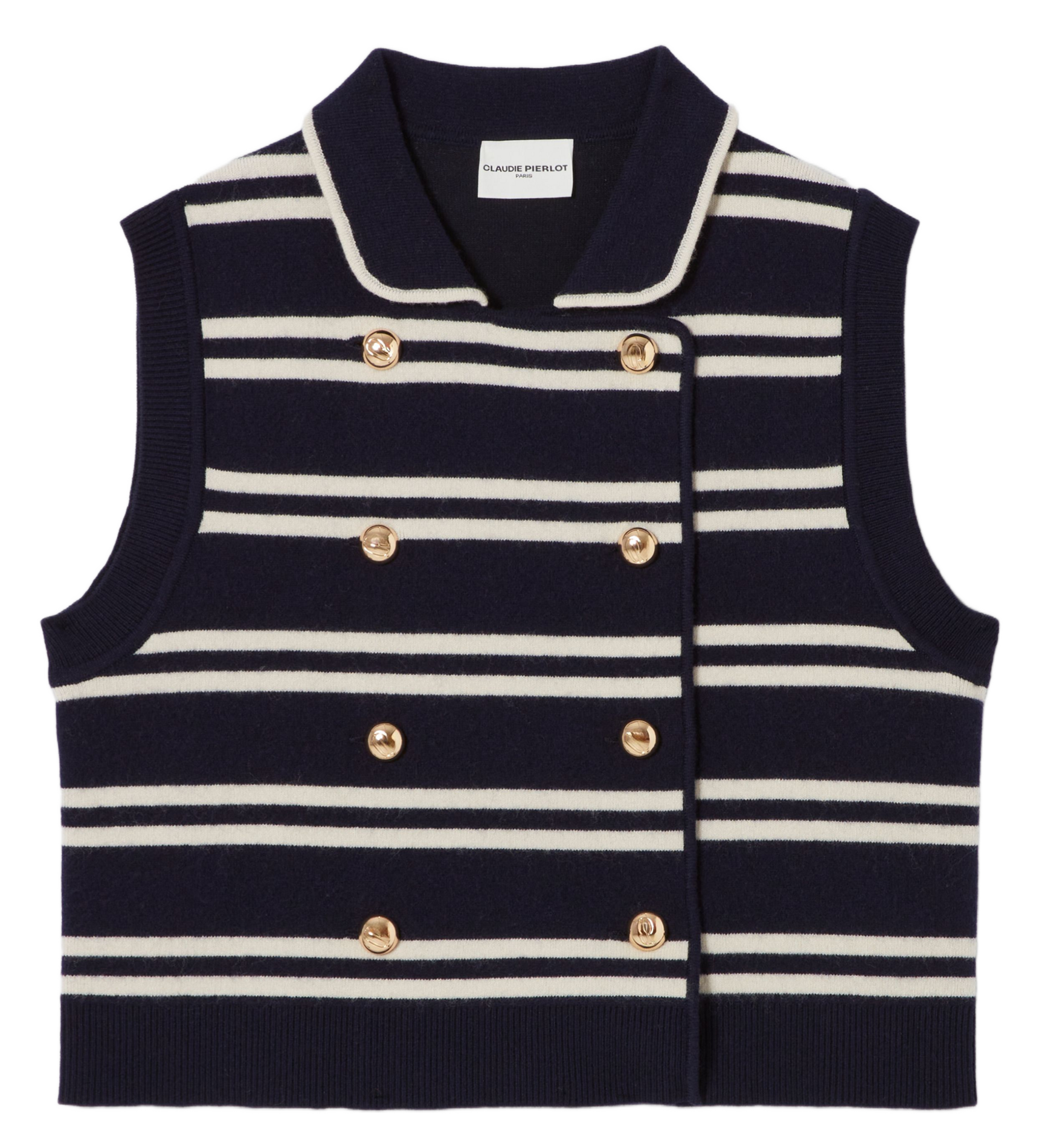Cardigan col claudine en laine mélangée majacquie CLAUDIE PIERLOT Multicolore