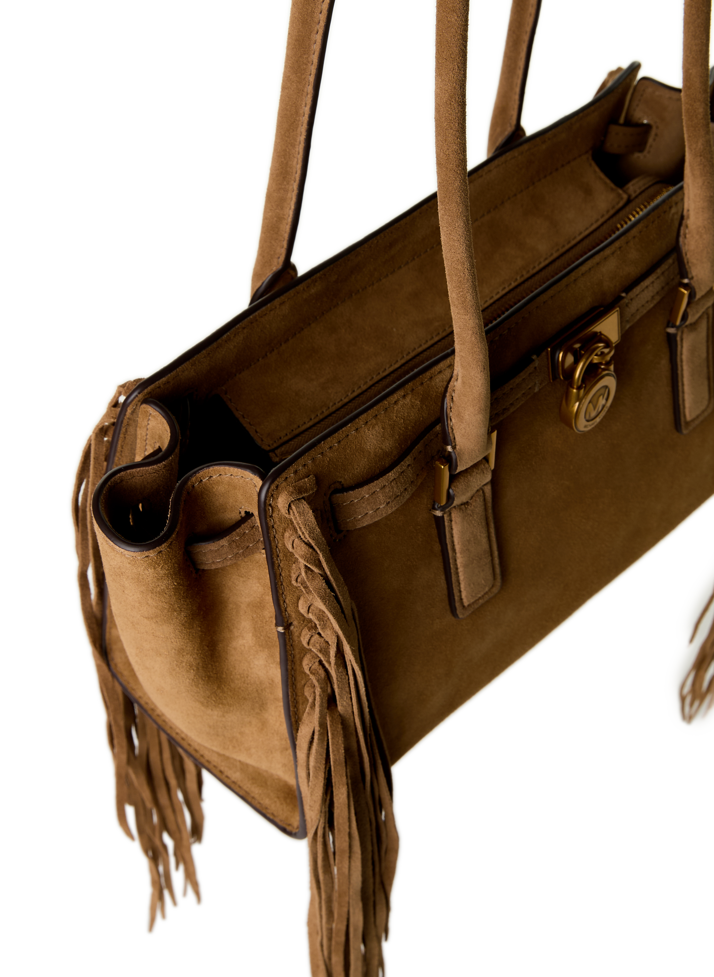 Sac à main Hamilton en cuir  MICHAEL KORS Marron