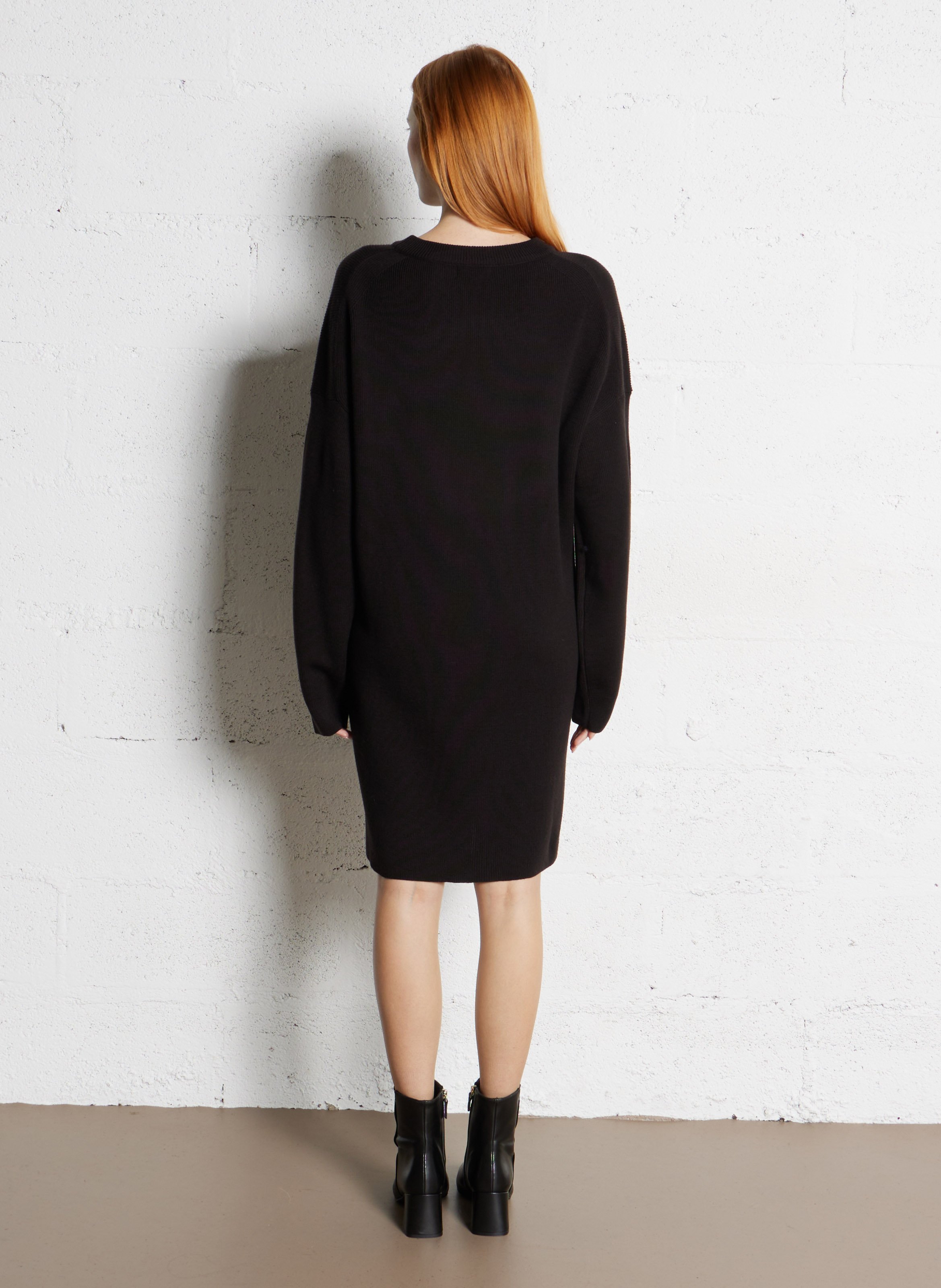 Robe pull col rond Falaise SOEUR Marron