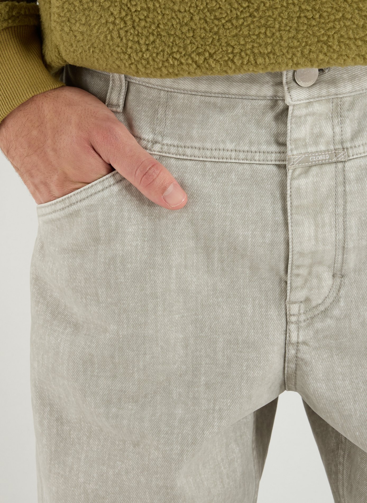 Pantalon en coton CLOSED Gris