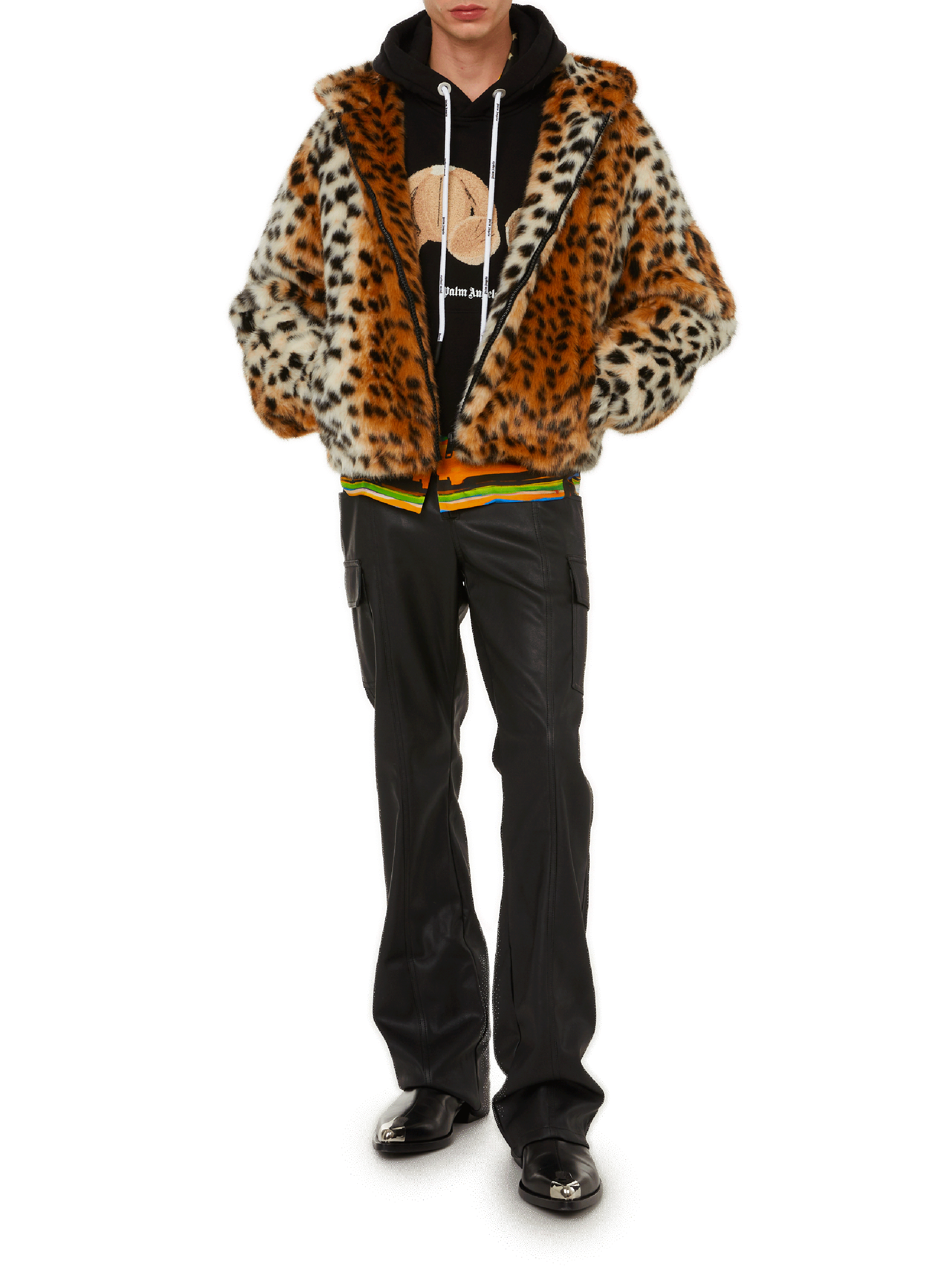 Openwork leather-effect trousers  MISBHV Black