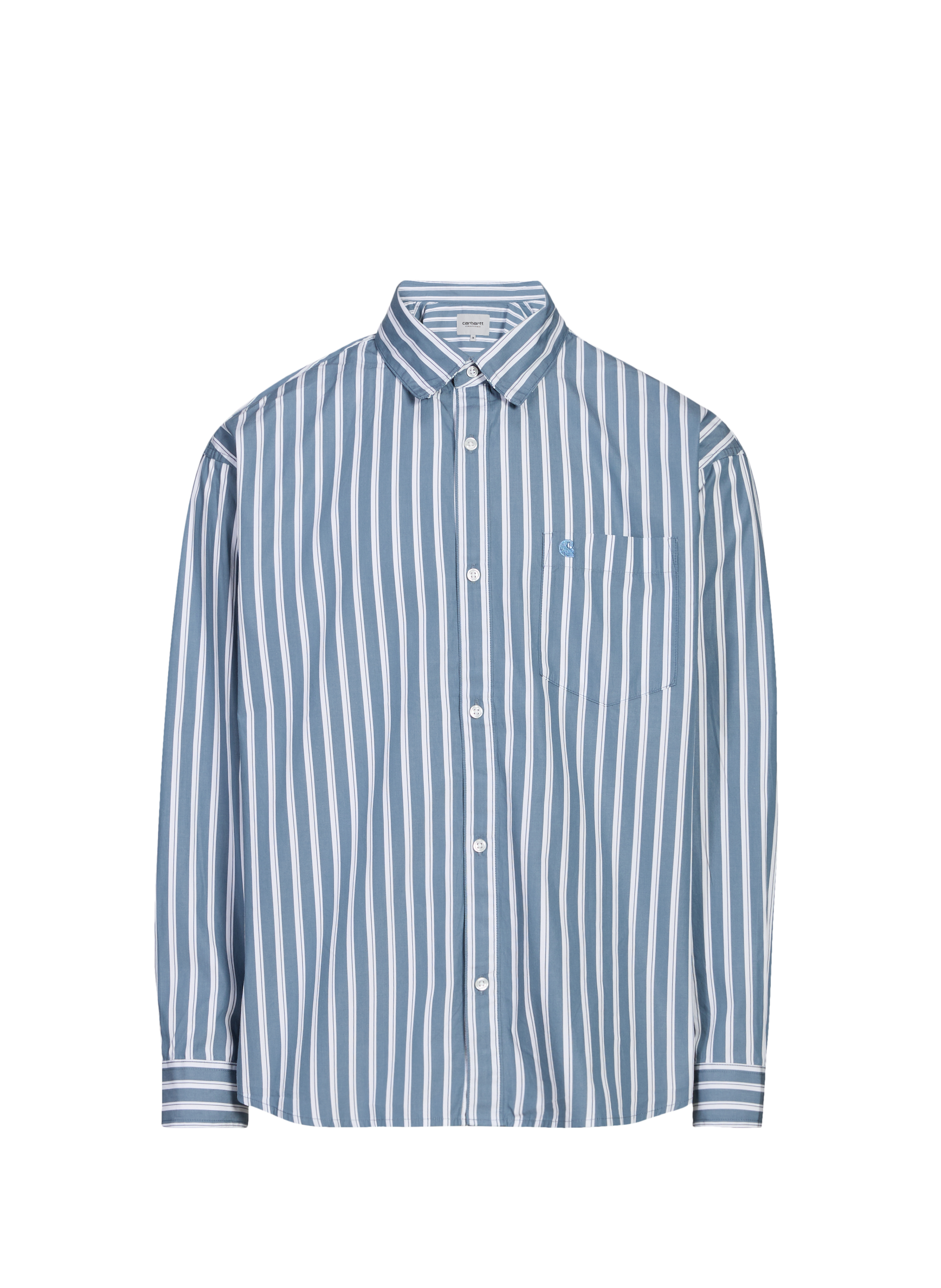 CARHARTT WIP Chemise à rayures en coton Bleu