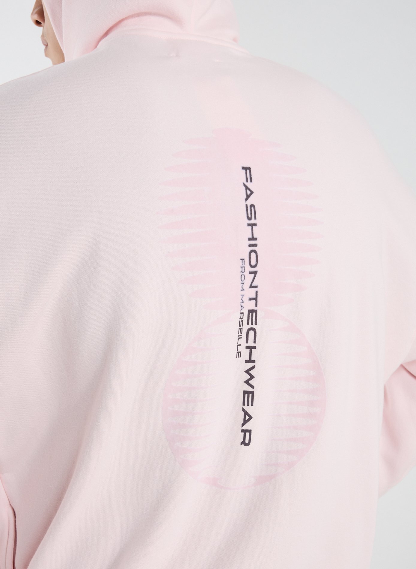 Sweat zippé à capuche en coton mélangé GERTRUDE ET GASTON Rose