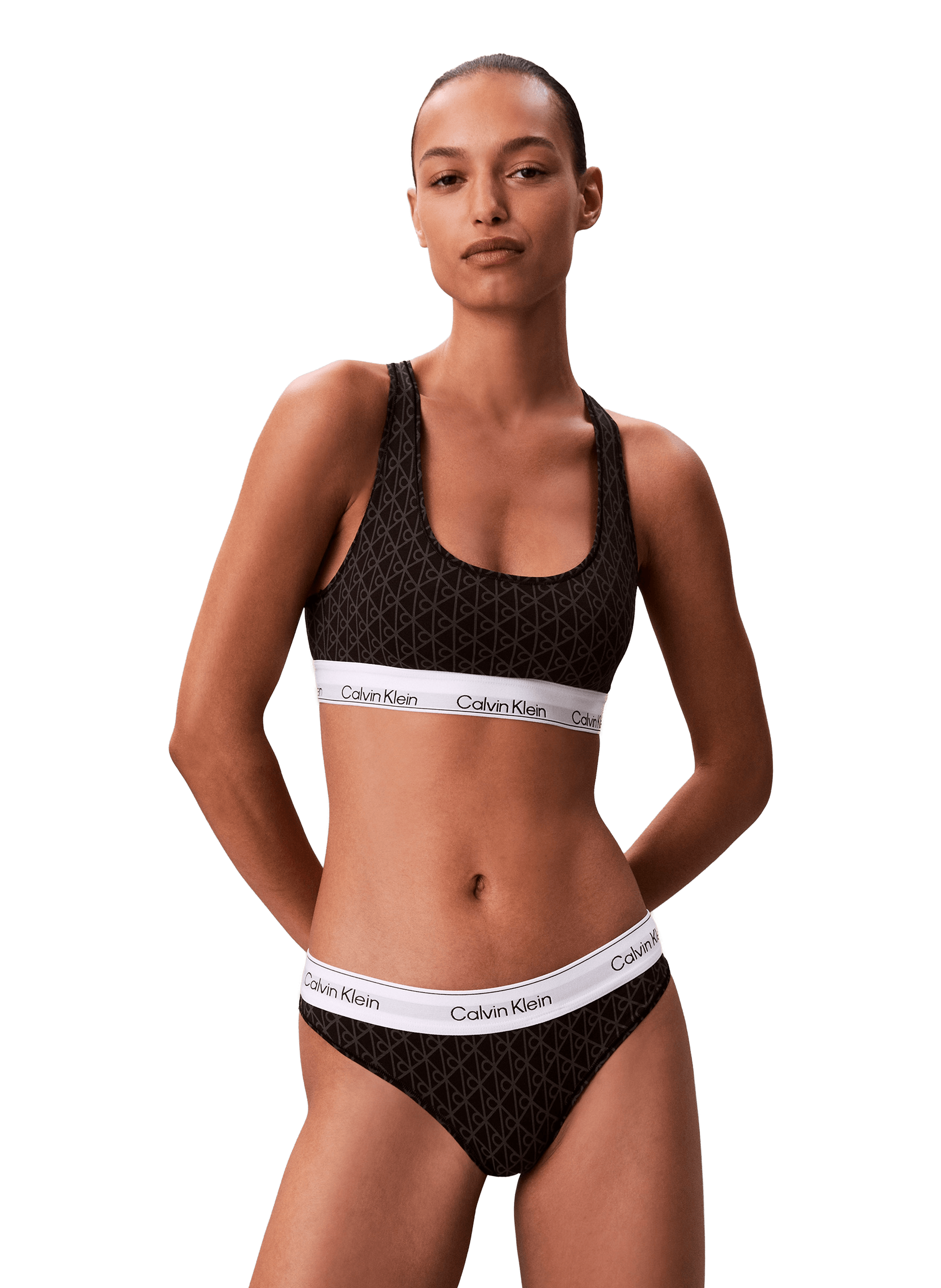 Brassière en coton CALVIN KLEIN Noir