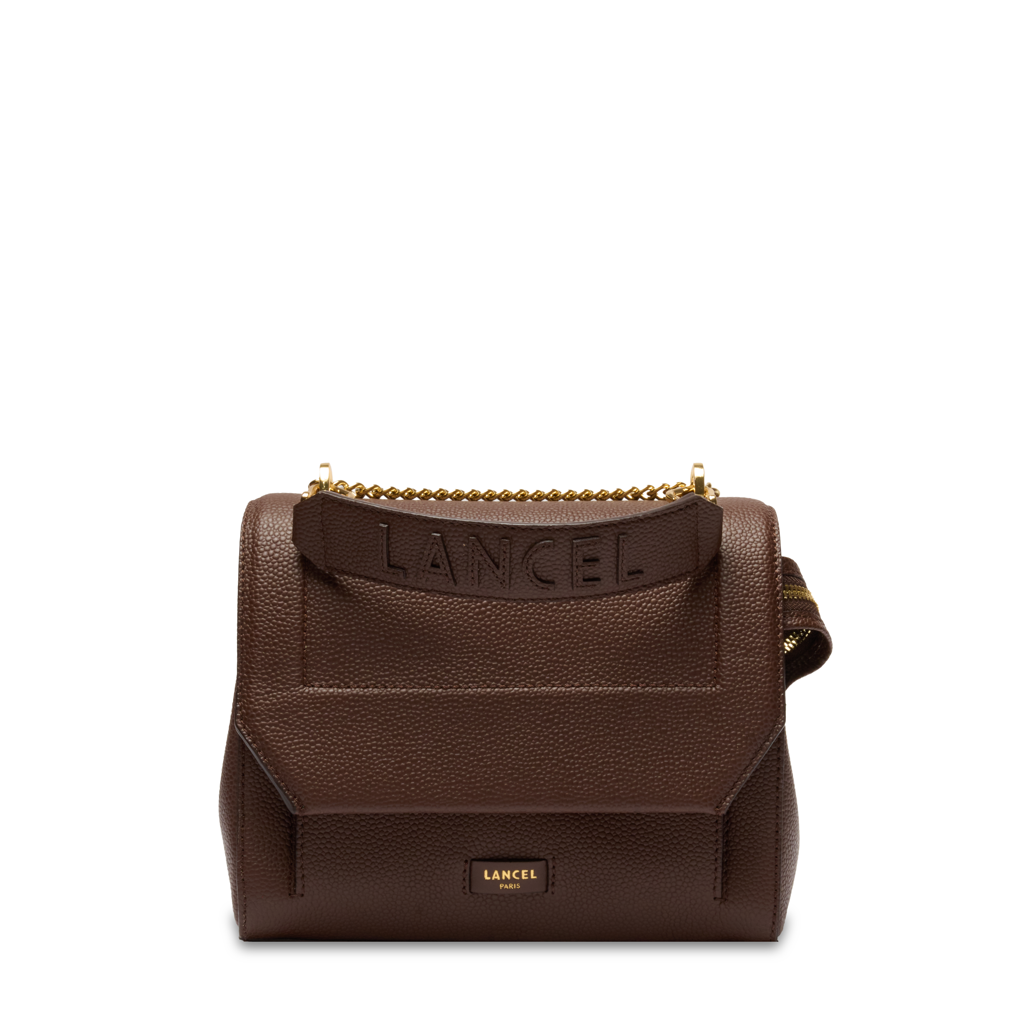 Sac rabat m ninon de lancel en cuir  Noix de coco