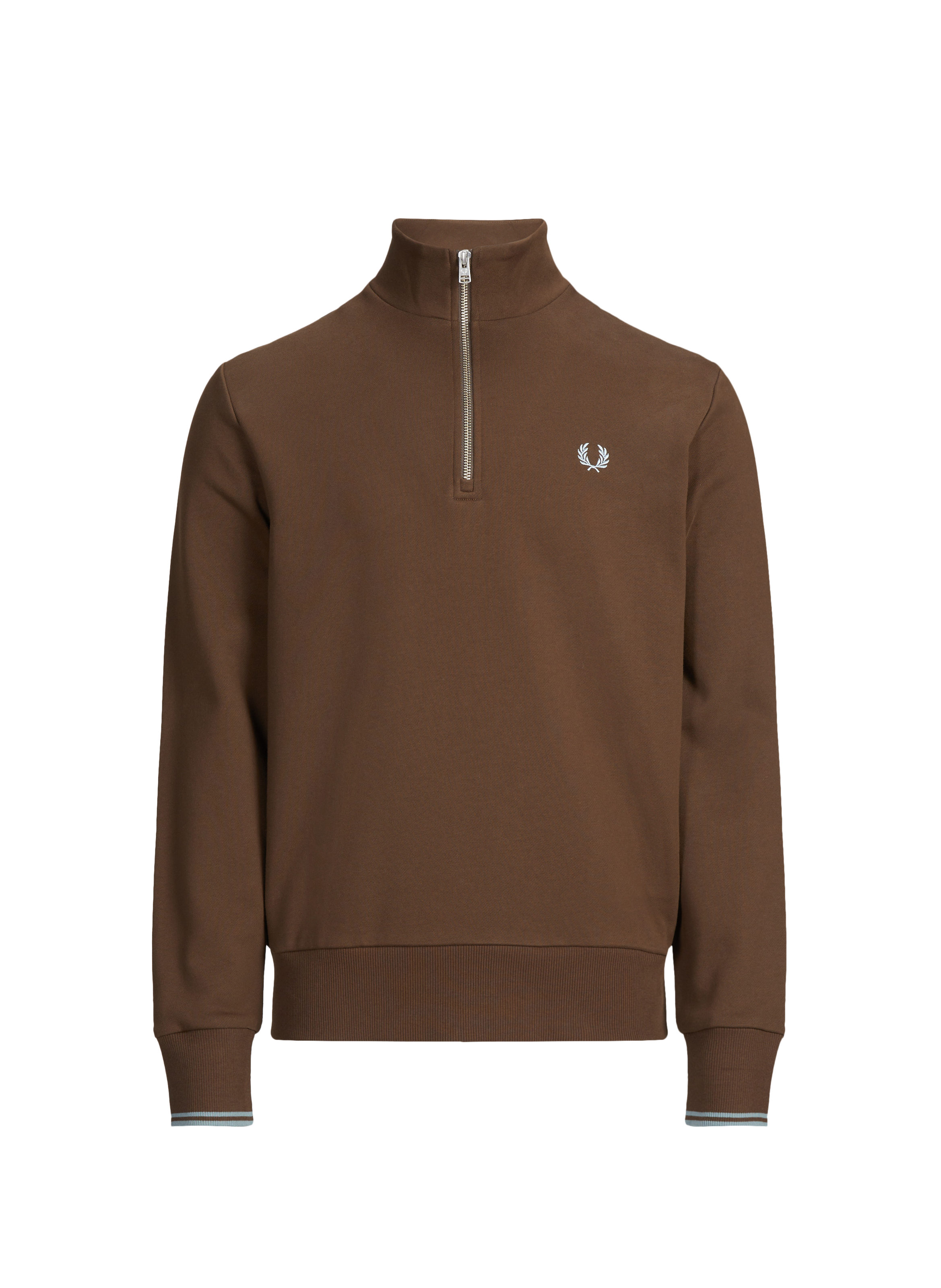 Cotton sweatshirt FRED PERRY Brown