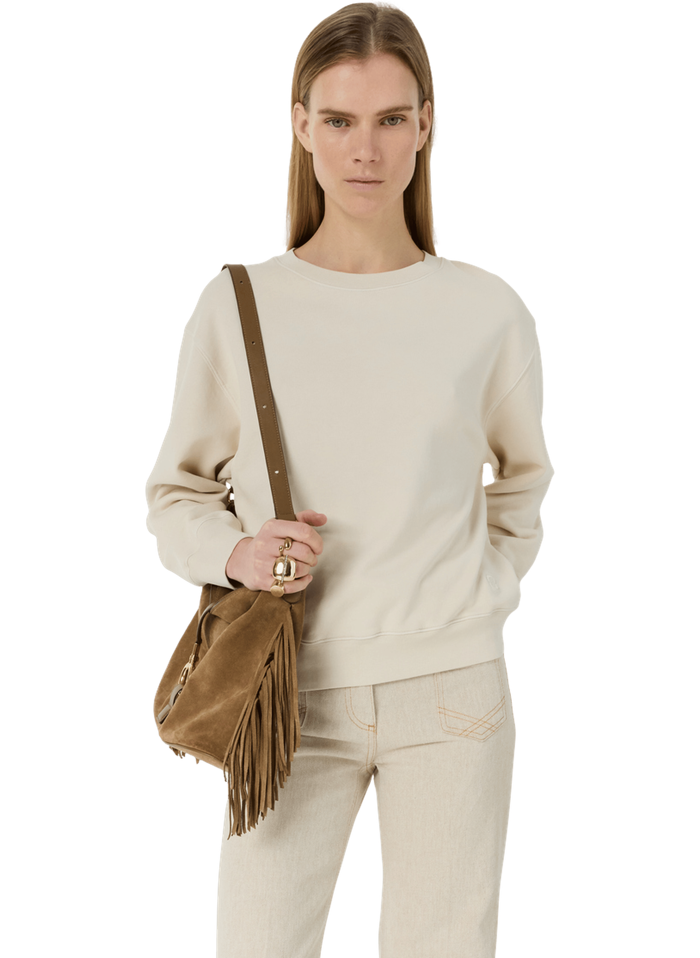 Sweat en coton - misha GERARD DAREL Beige