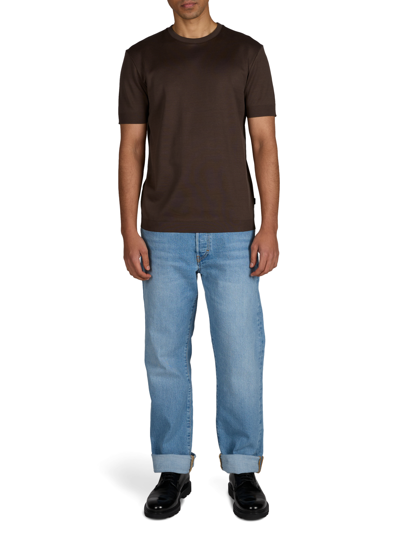 Classic Cotton T-Shirt WINDSOR Brown