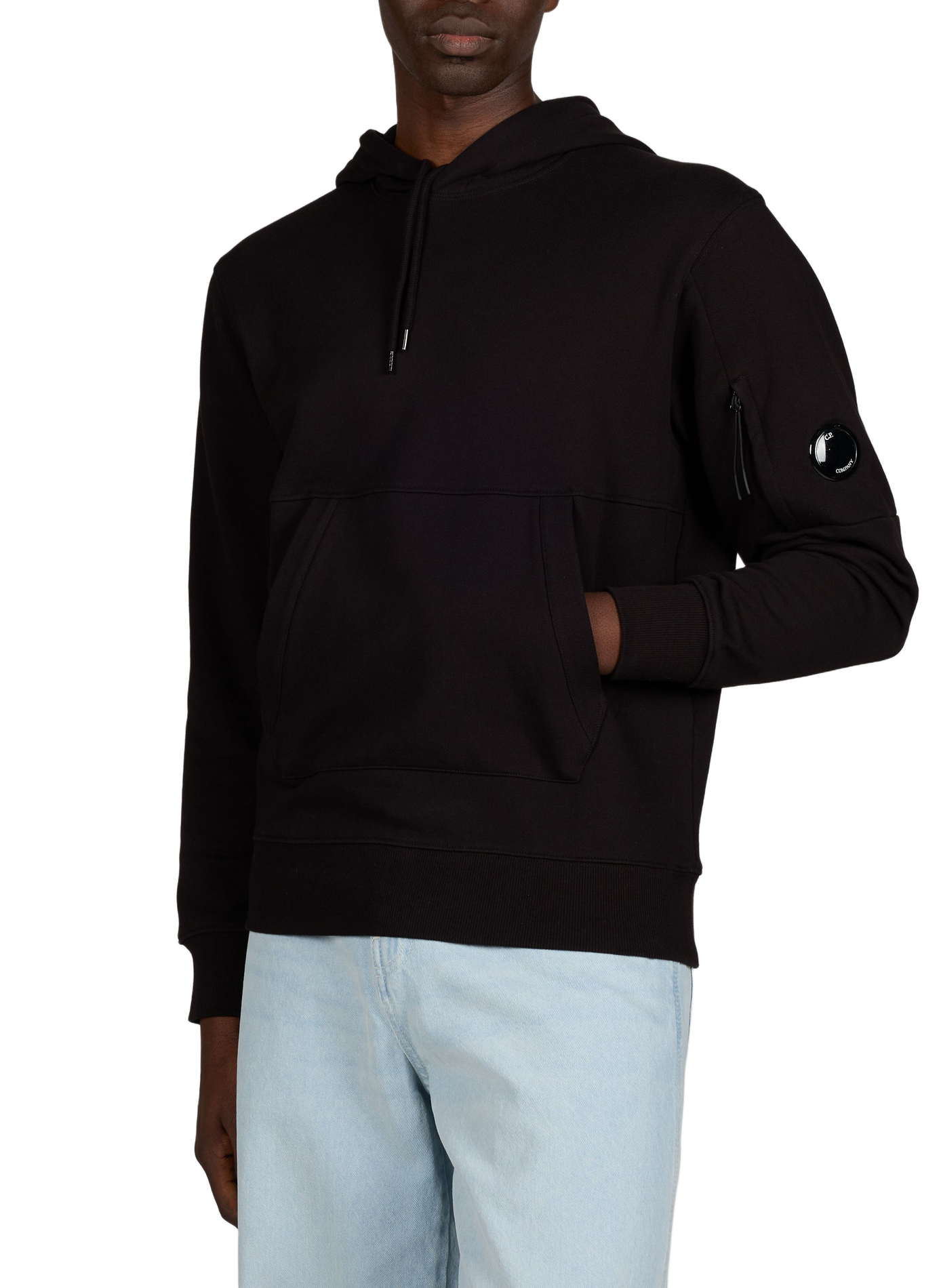 Sweatshirt à capuche en coton CP COMPANY Noir