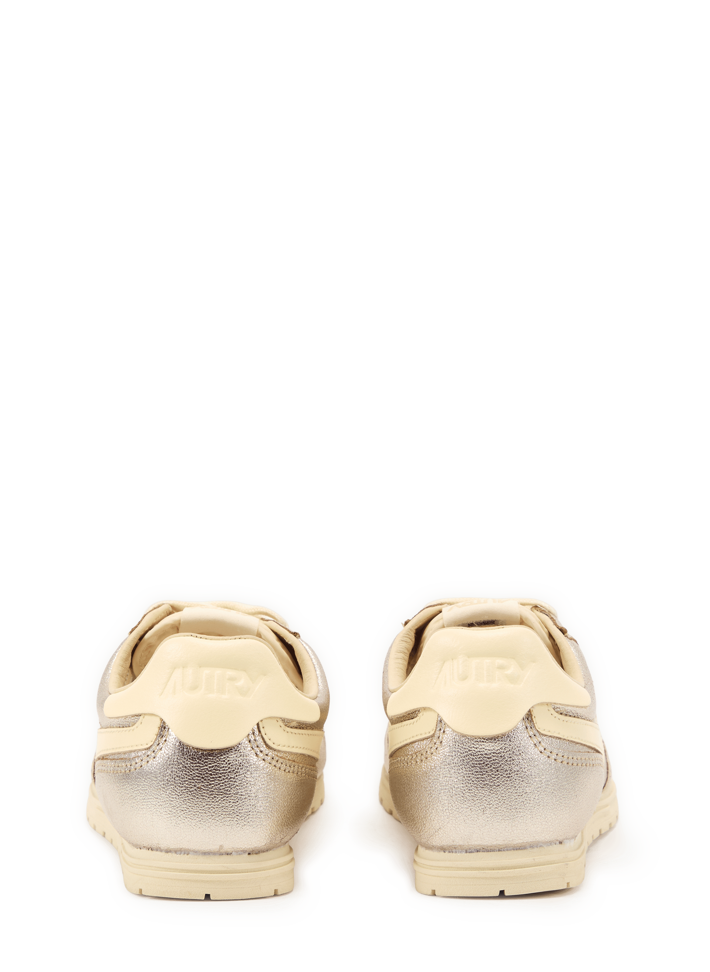 Low-top Windspin sneakers in cow leather AUTRY Beige