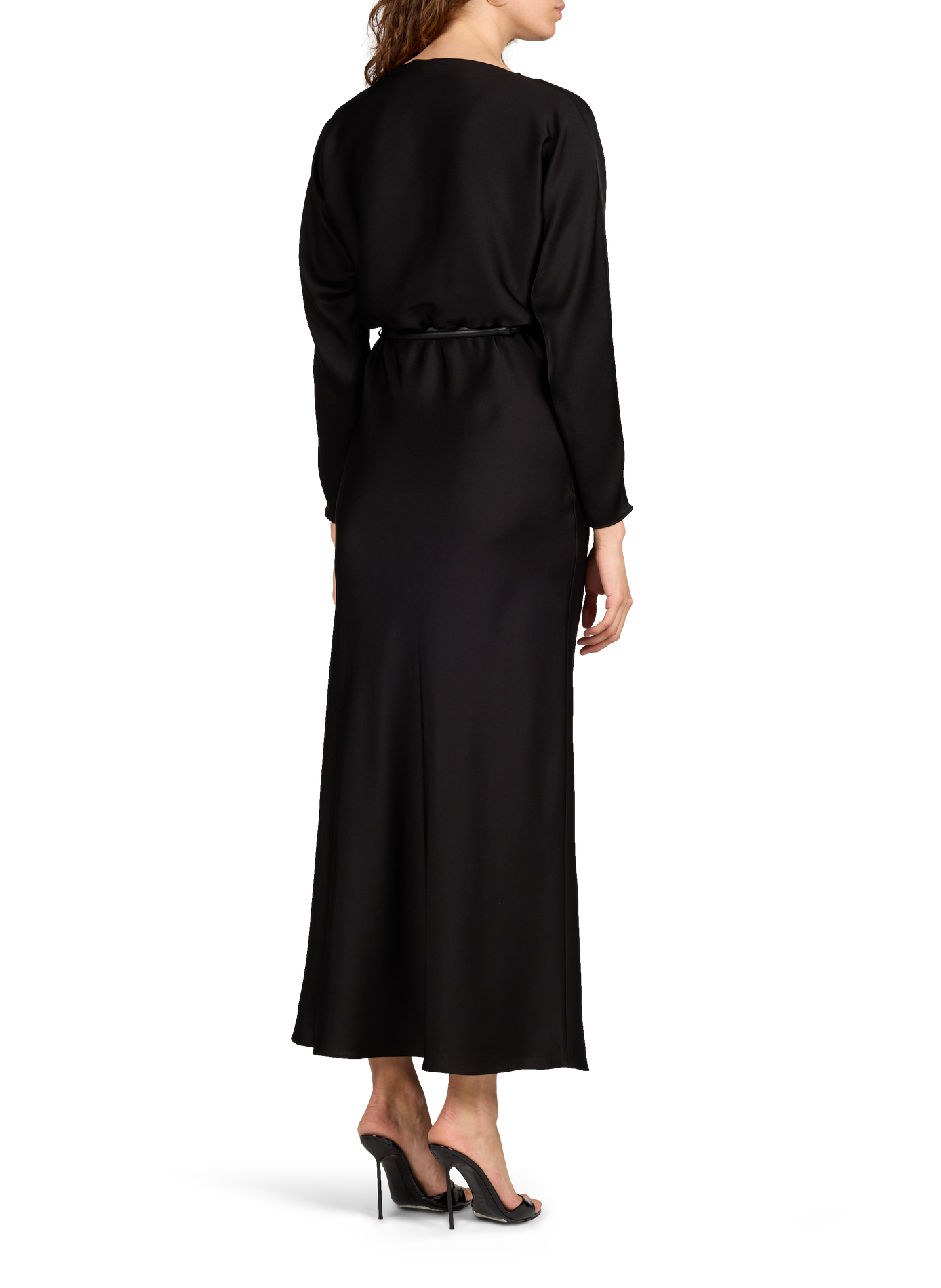 Robe à manches longues avec ceinture MAX MARA STUDIO Noir