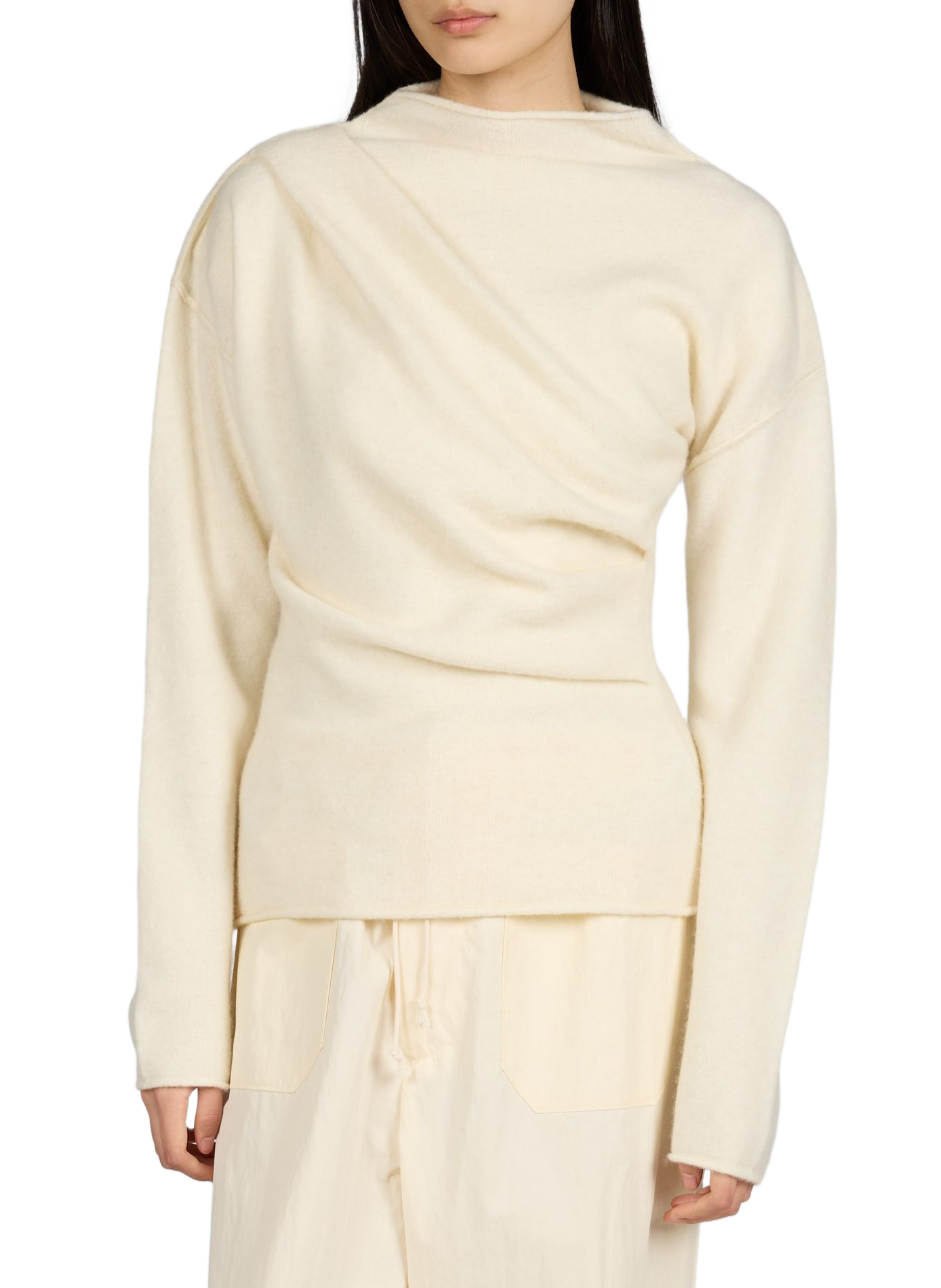 Merino wool and cashmere blend sweater HELMUT LANG White