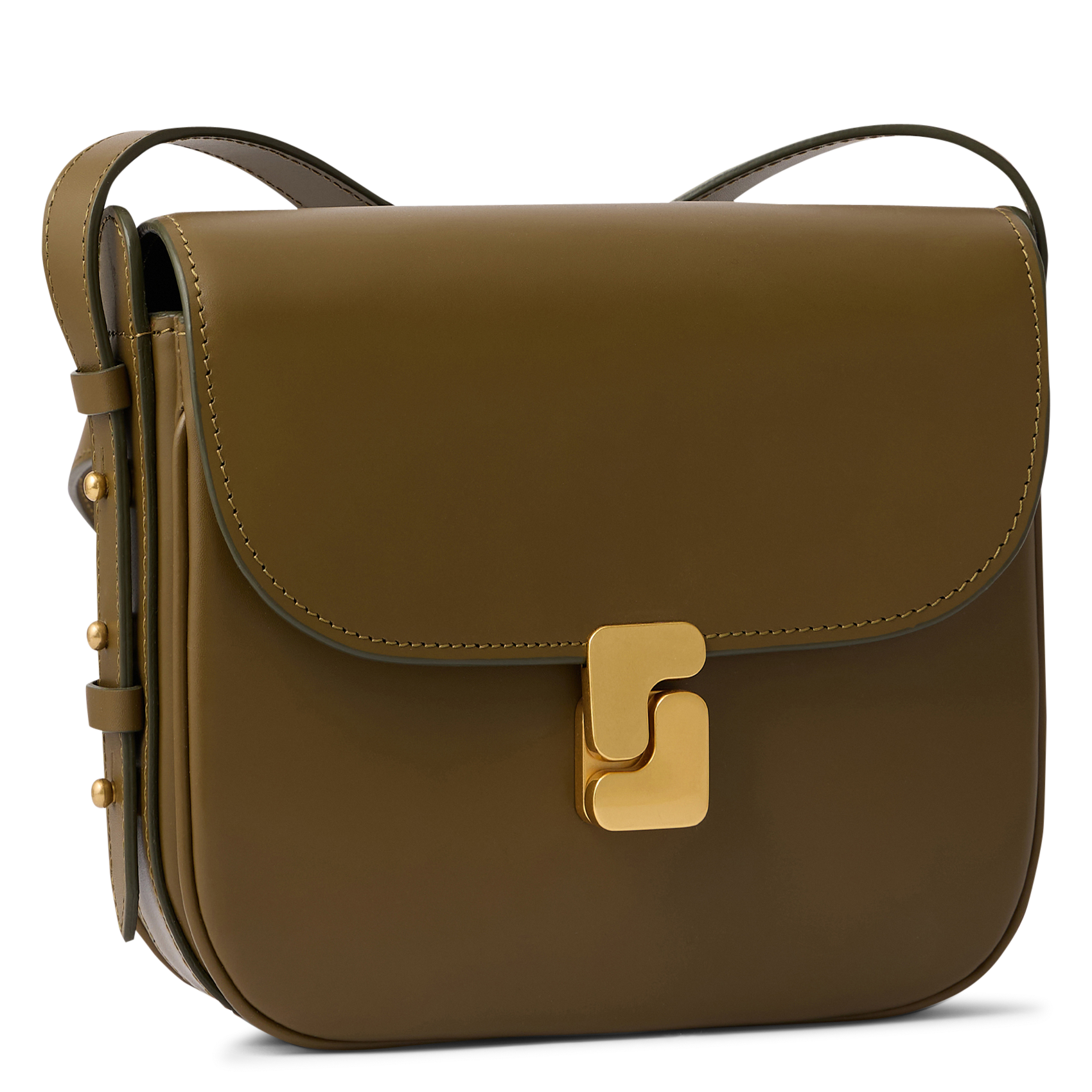 Sac bandoulière en cuir bellissima mini SOEUR Kaki