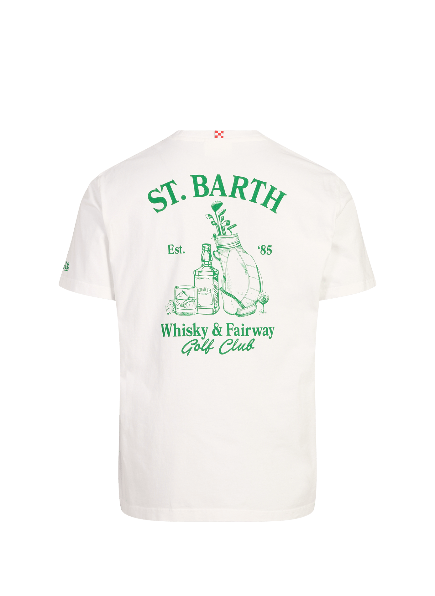 Tee-shirt droit imprimé en coton MC2 SAINT BARTH Blanc