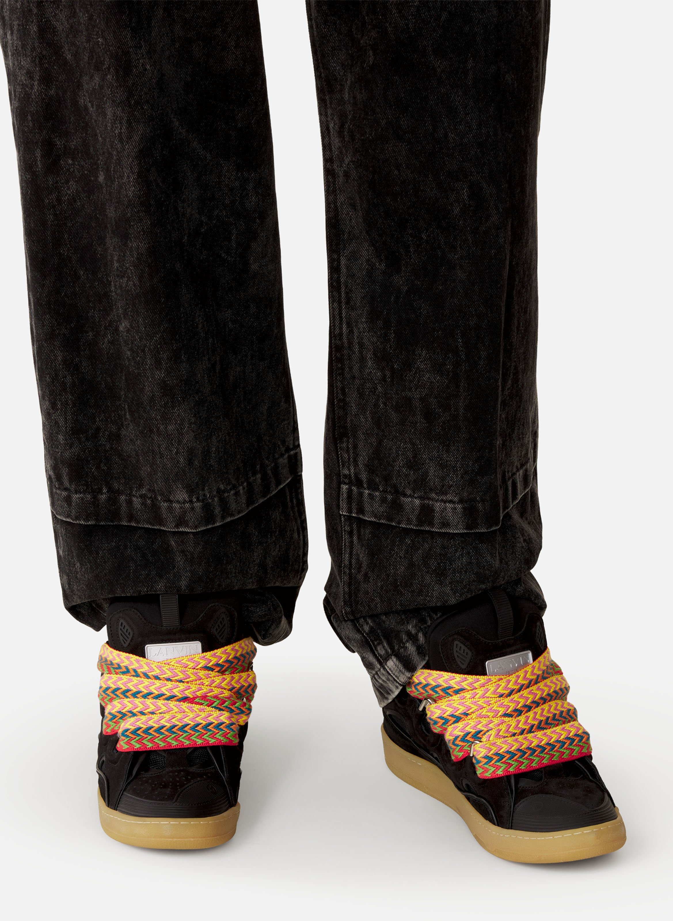 Sneakers curb en cuir LANVIN Noir