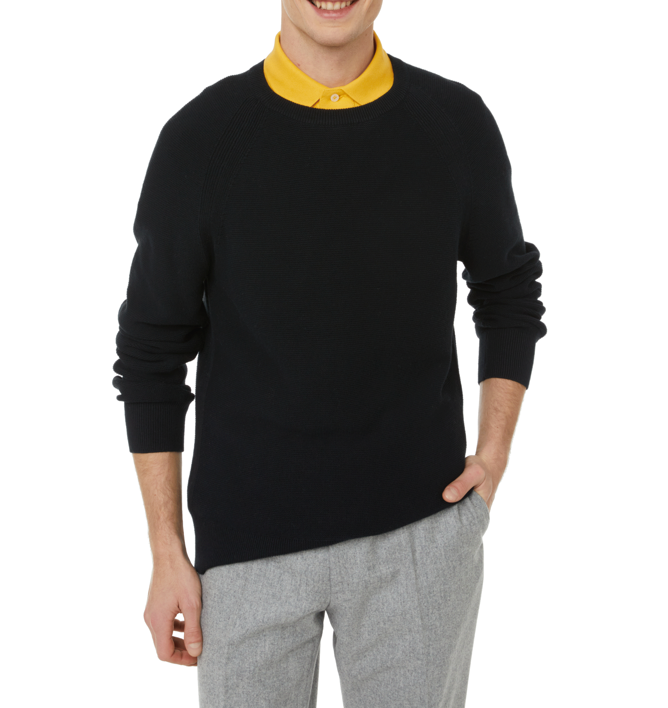 Straight cotton knit jumper DOCKERS Black