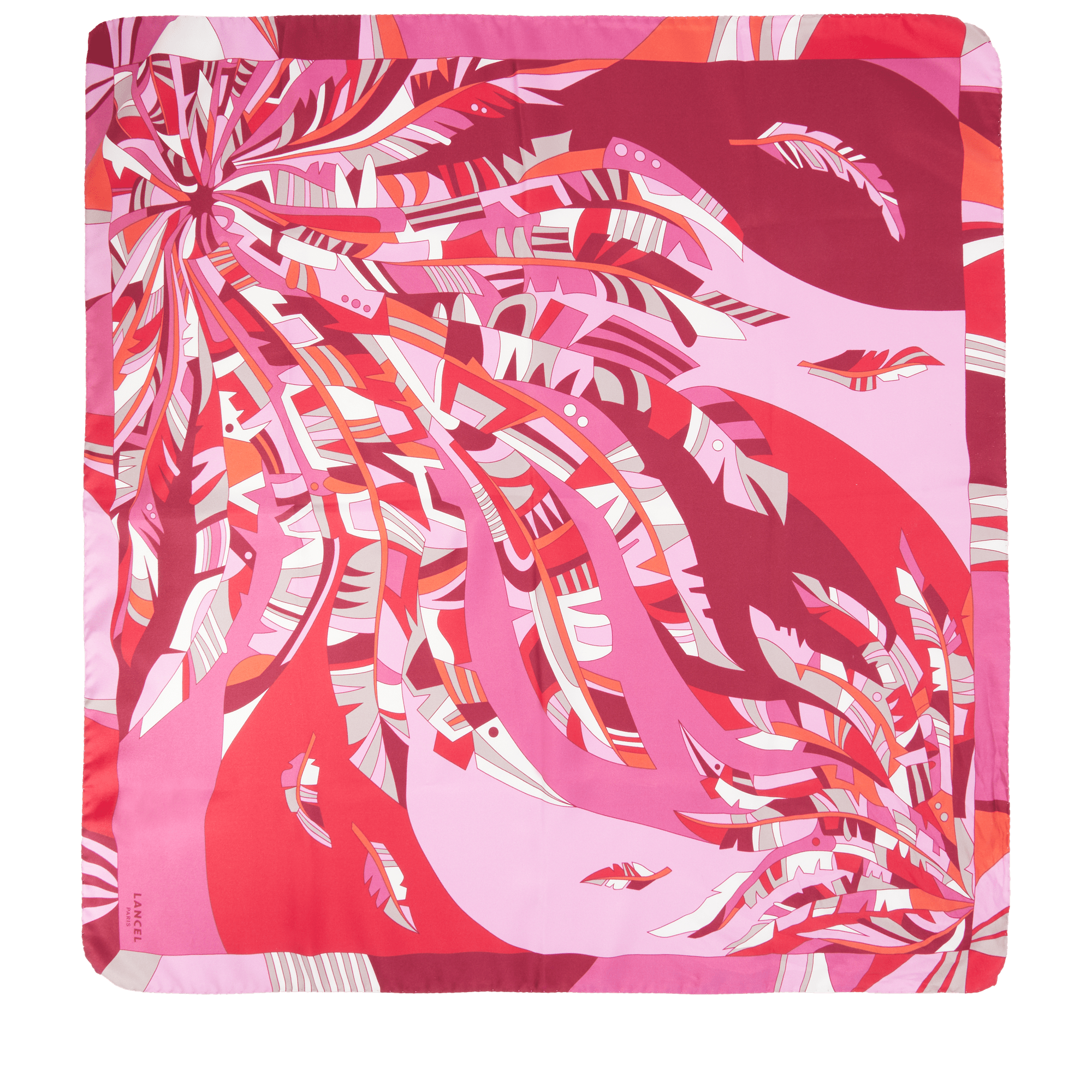 Silk carré 70 arabesque pattern by lancel LANCEL Pink
