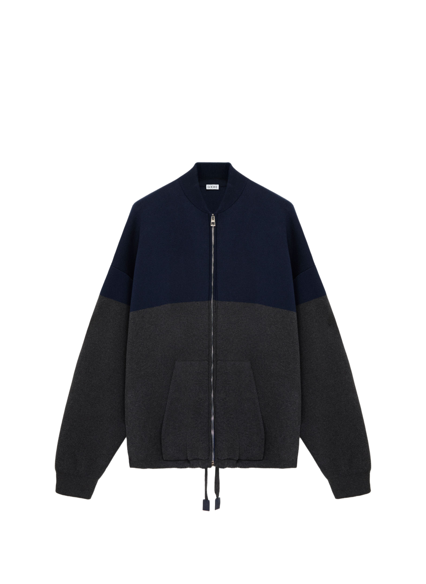 Double-faced cotton zip-up cardigan LOEWE Multicolour