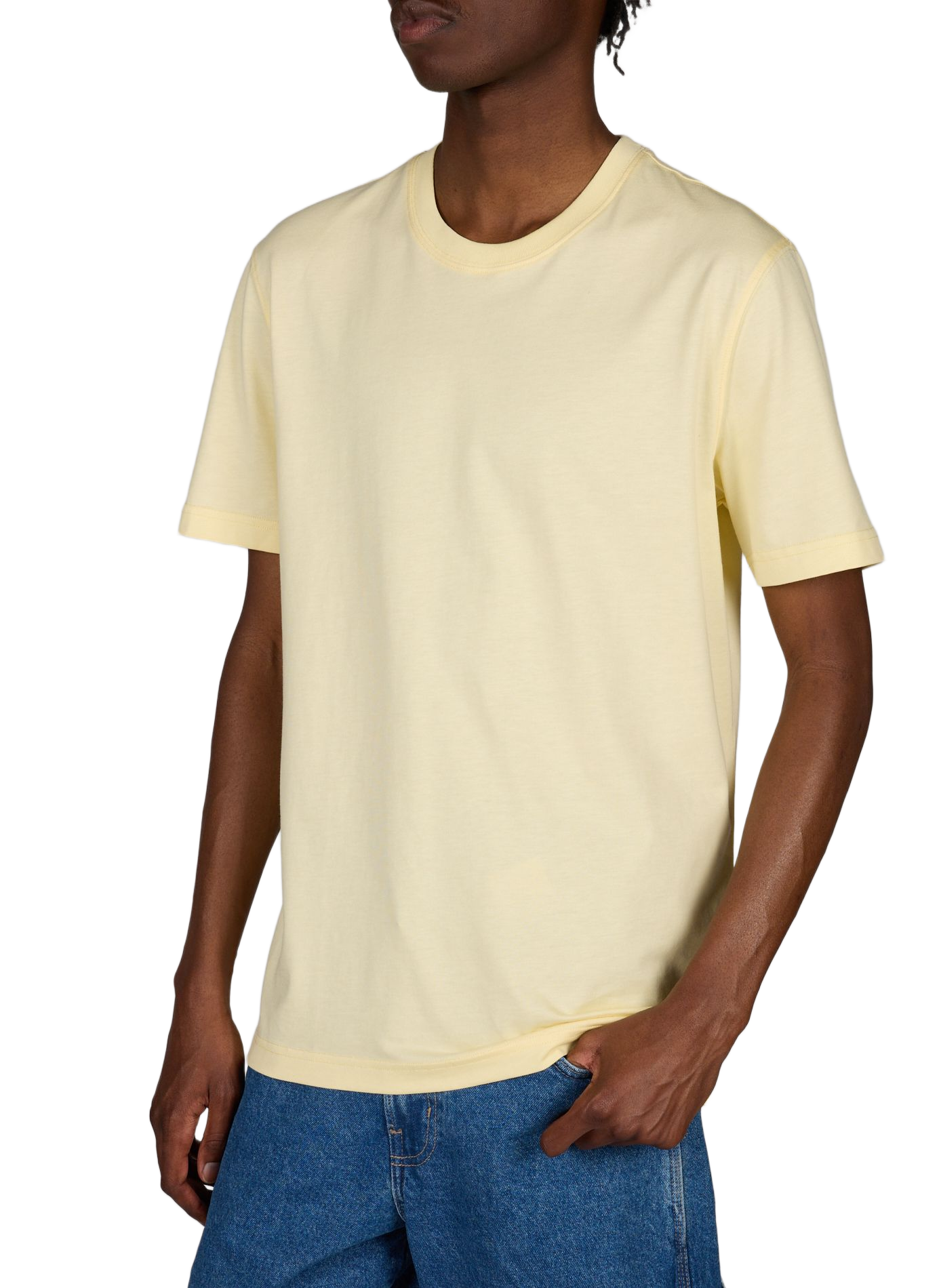 Tee-shirt droit uni ETON Yellow