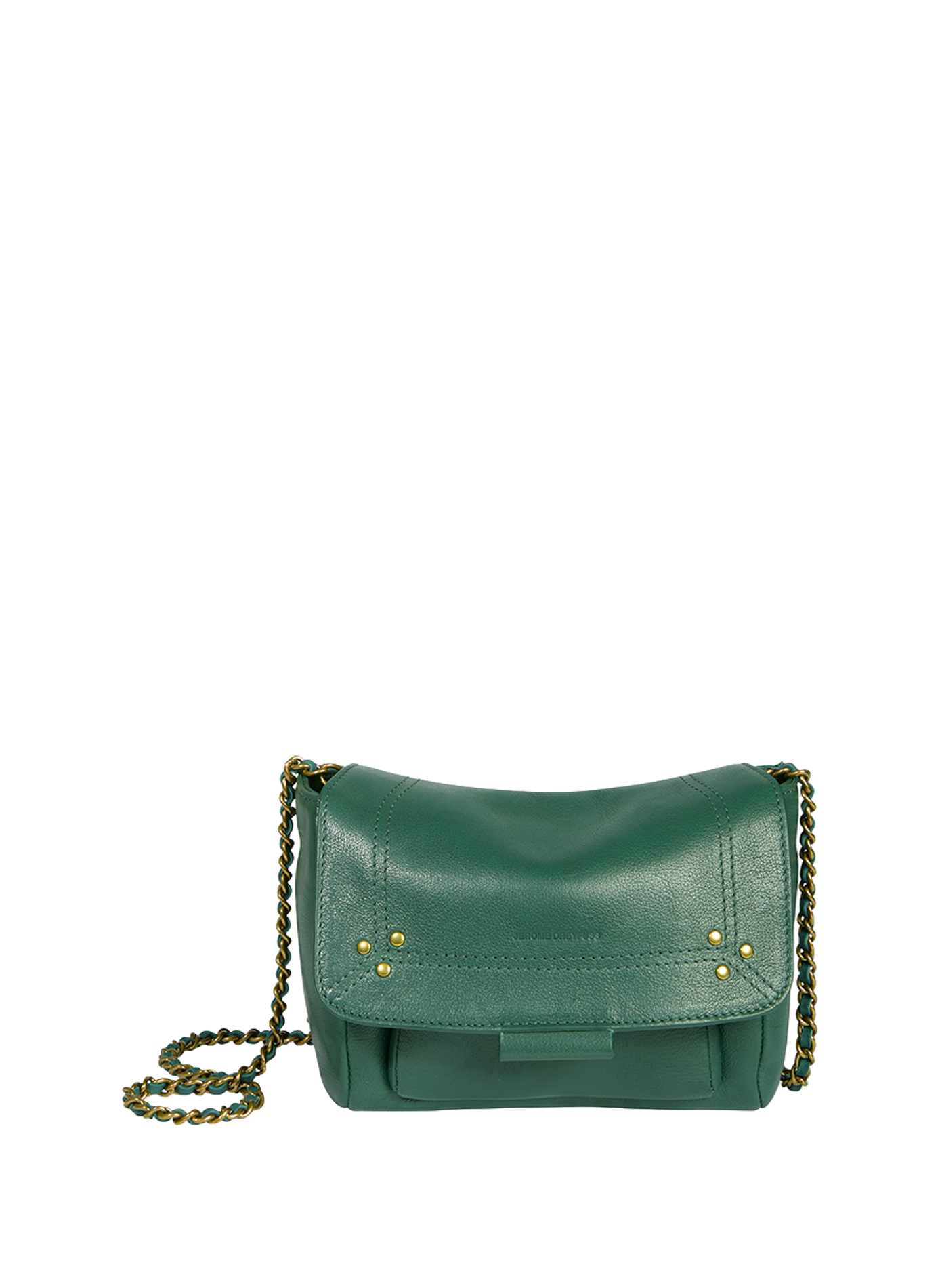 Sac Lulu S en cuir de buffle JÉRÔME DREYFUSS Vert