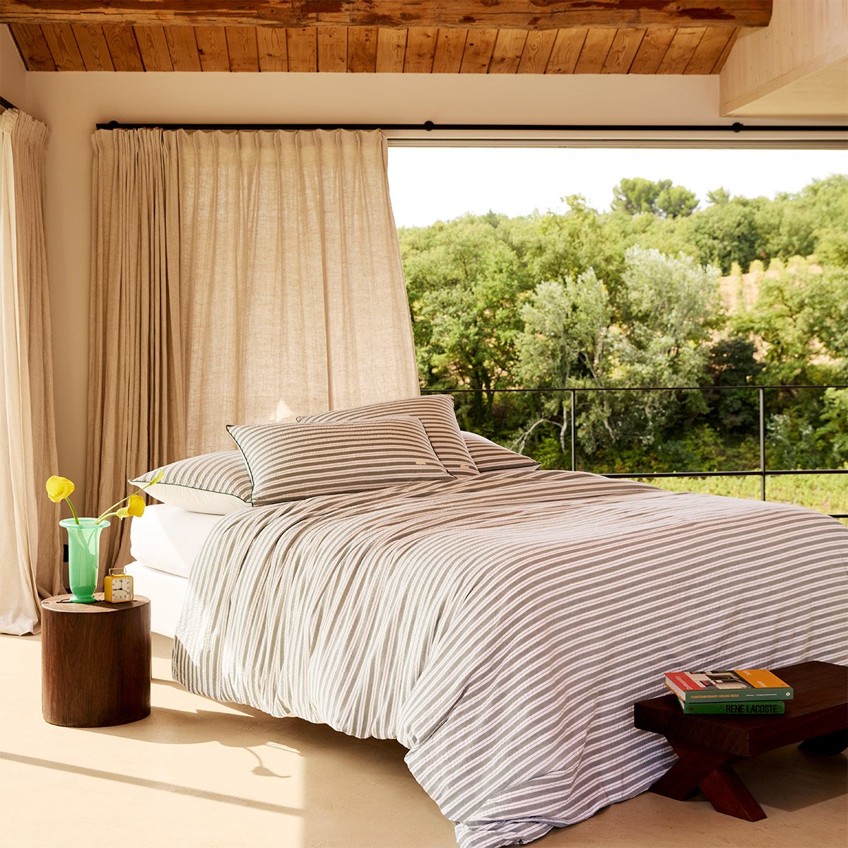 Lacoste Home Lacoste Home Housse de couette en percale de...