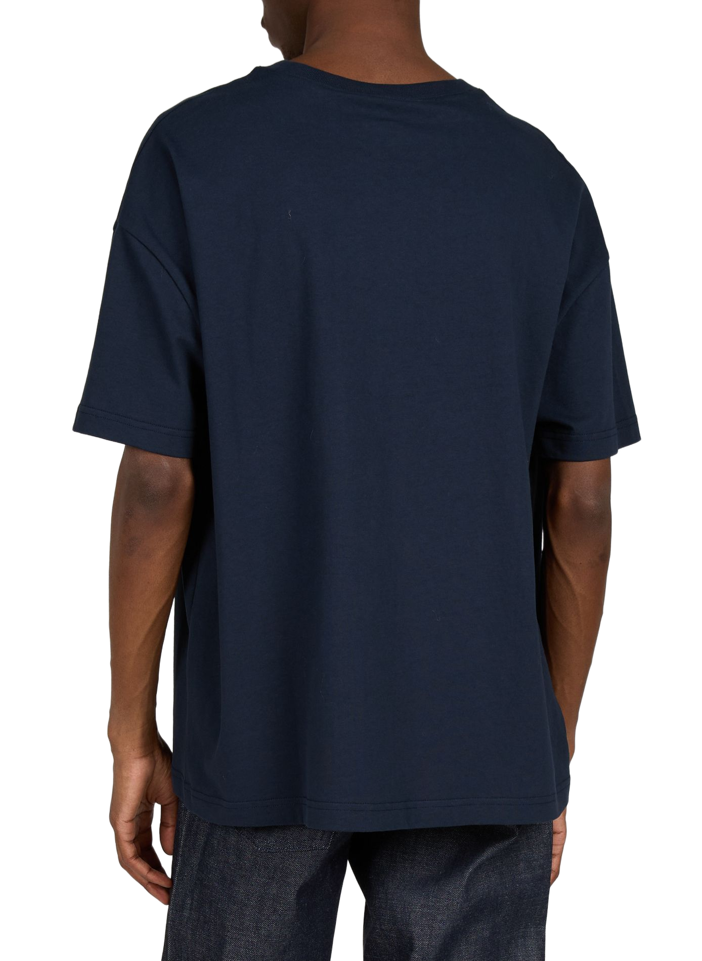 Loose-fit logo cotton T-shirt A.P.C. Blue