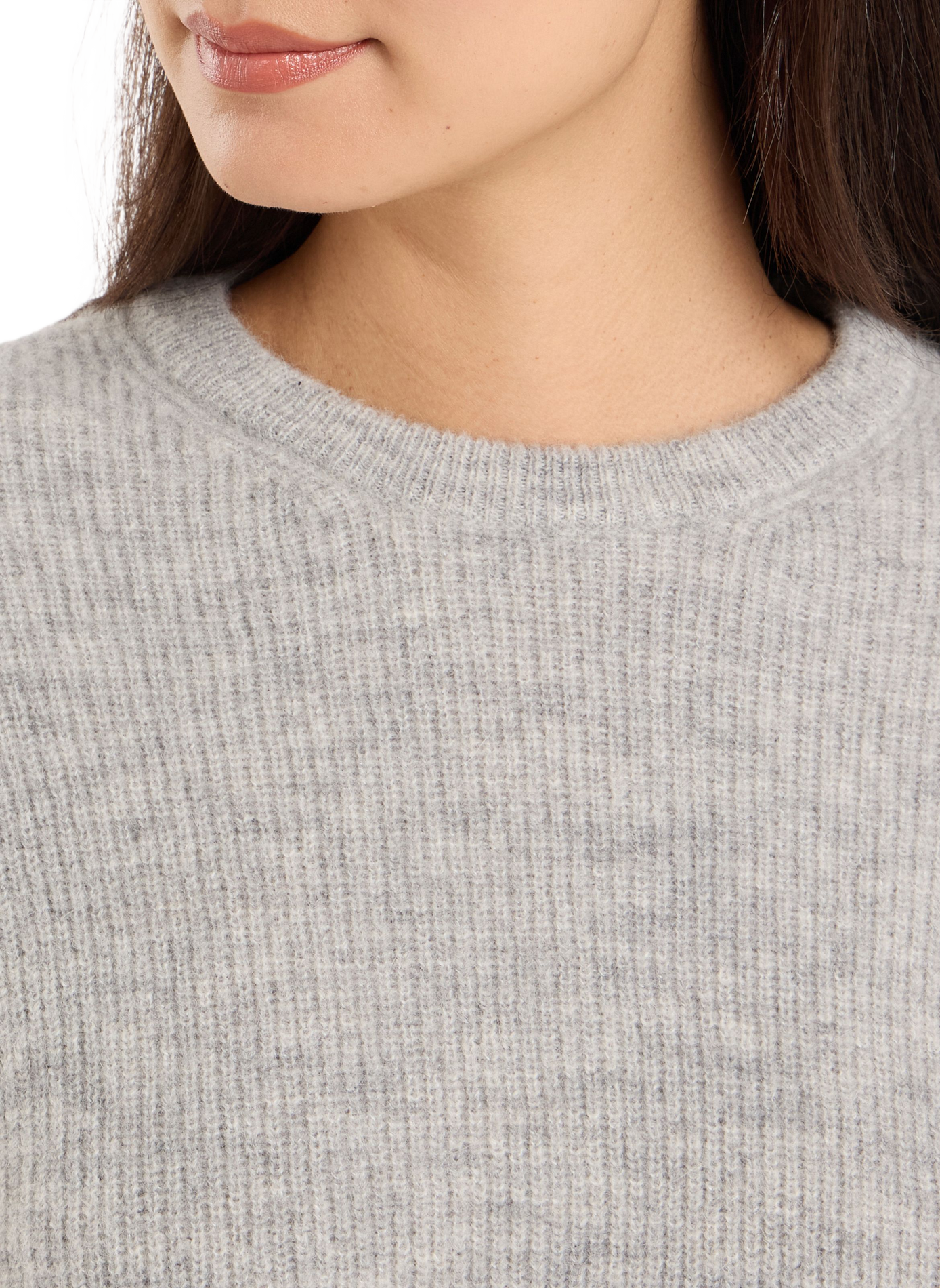 Pull col rond Baylory en alpaga mélangé SAISON 1865 Gris