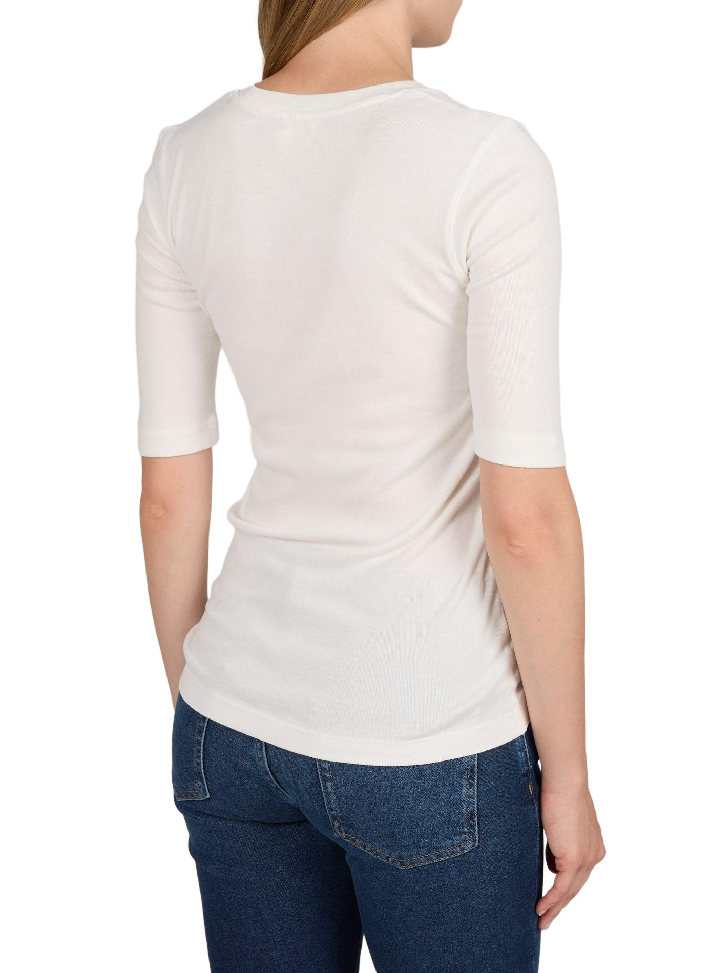 Kurzarm-T-Shirt aus Baumwollmischung CLOSED Weiss