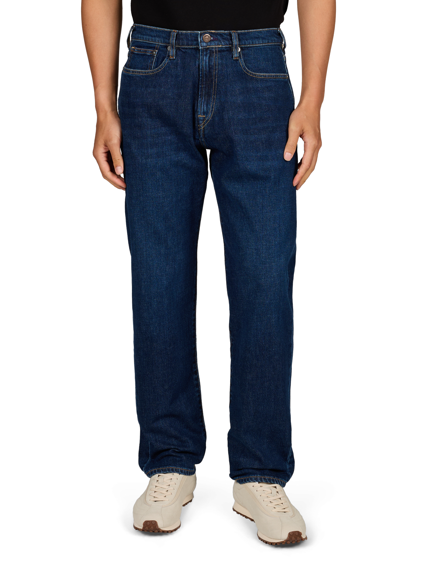 Straight-leg cotton-blend jeans PAUL SMITH Blue