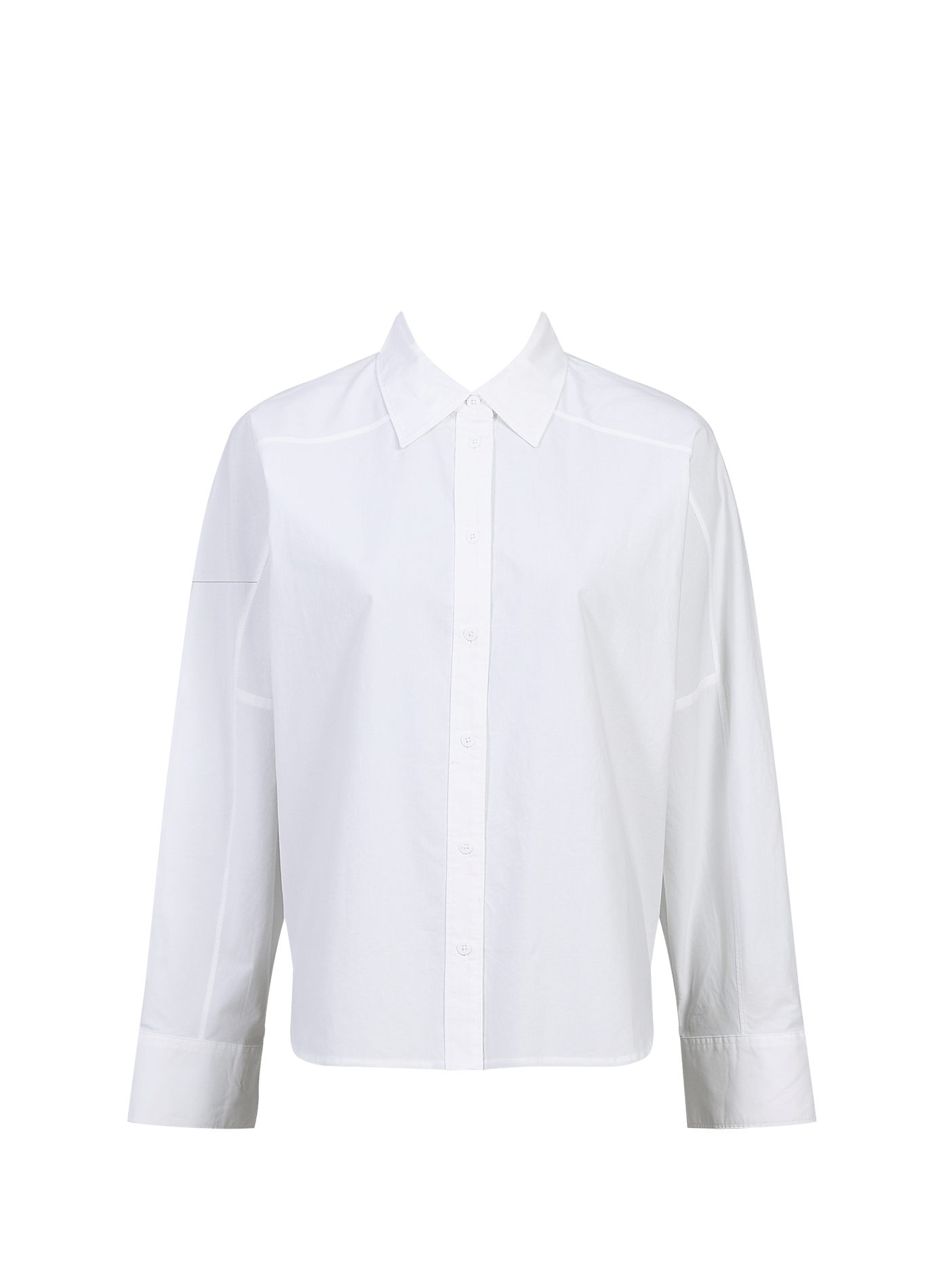 Loose fit classic collar shirt CLOSED White