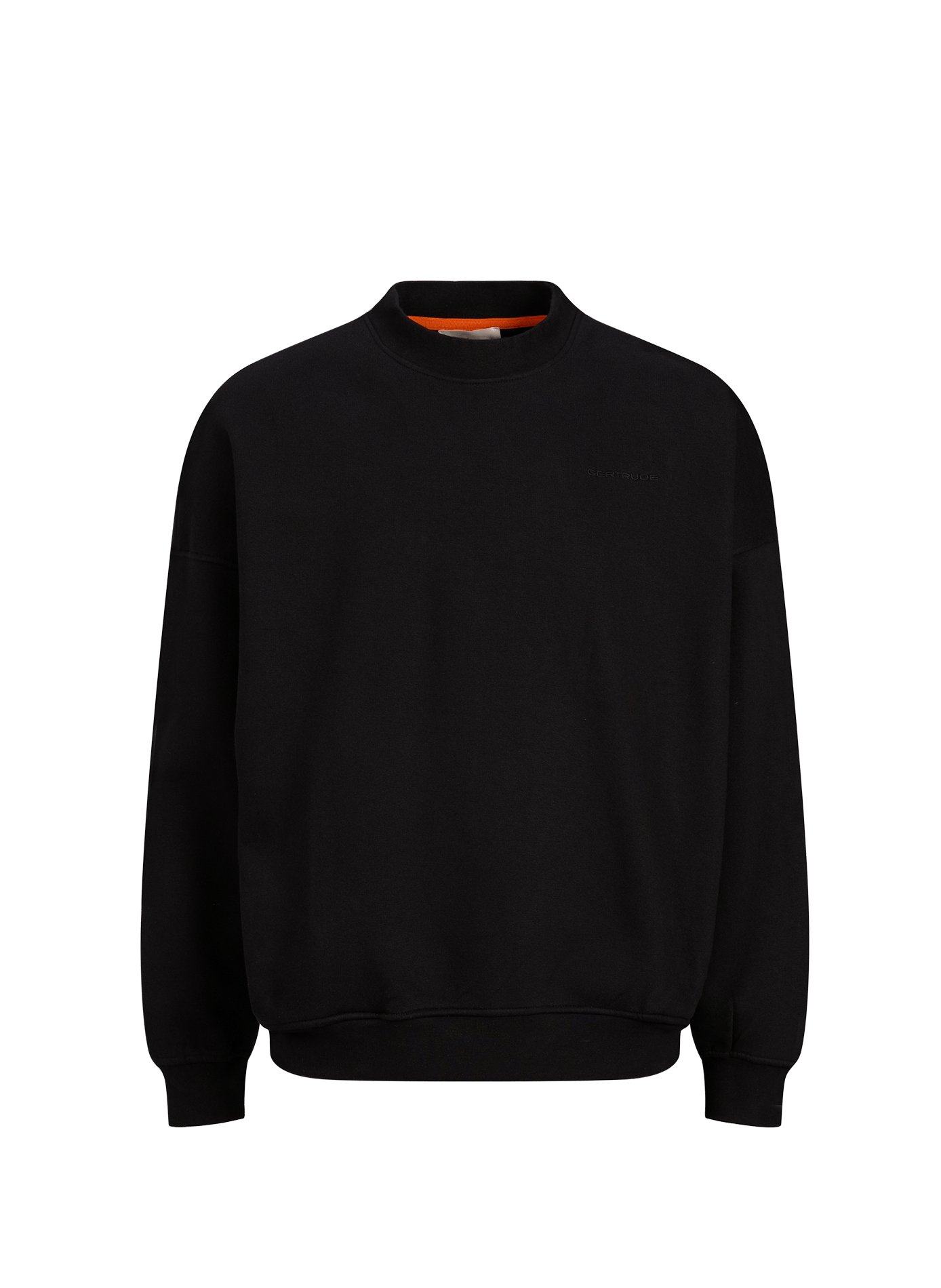 Plain crew-neck sweatshirt GERTRUDE Black